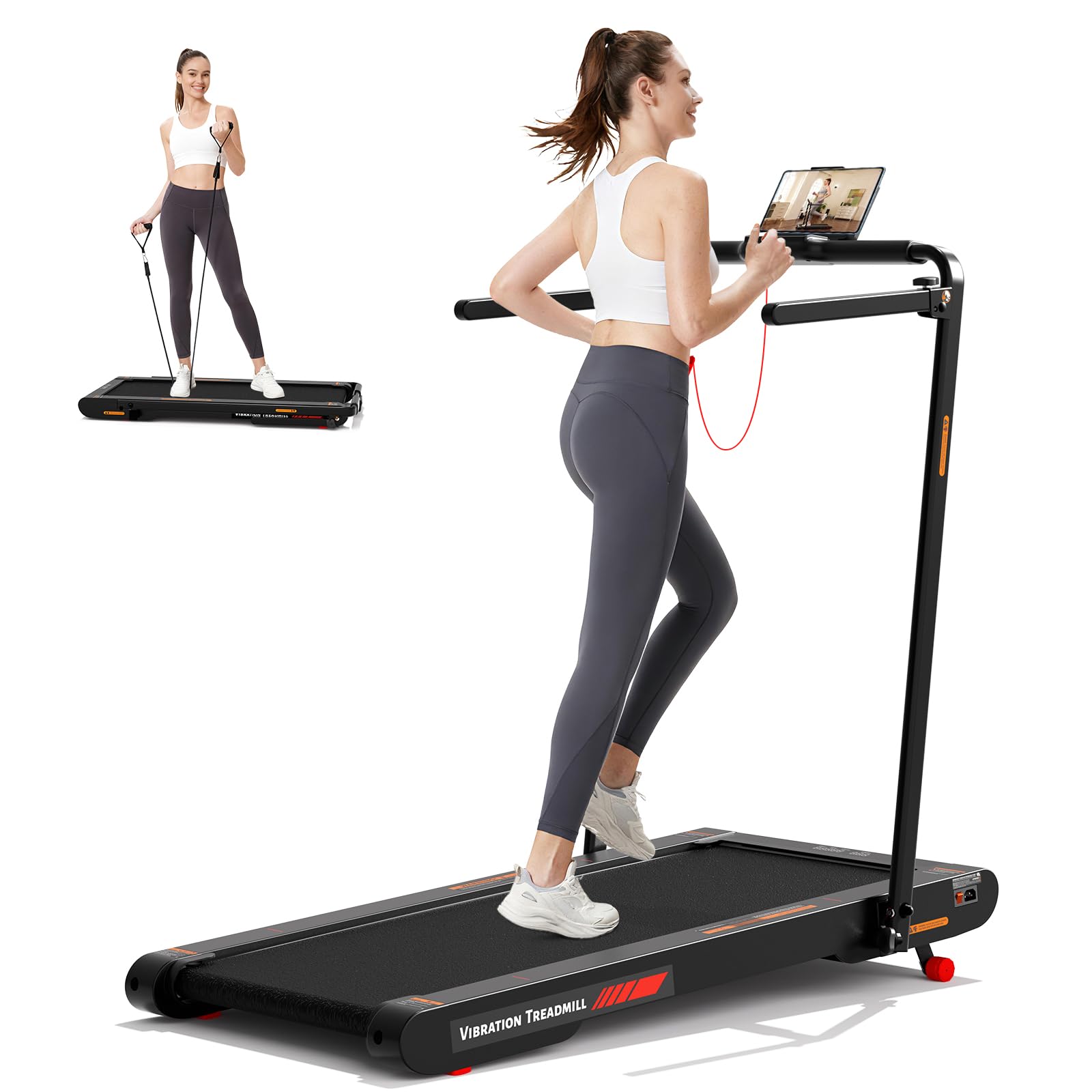 Sperax walking vibration pad, hybrid walking treadmill and vibration plate for home and office