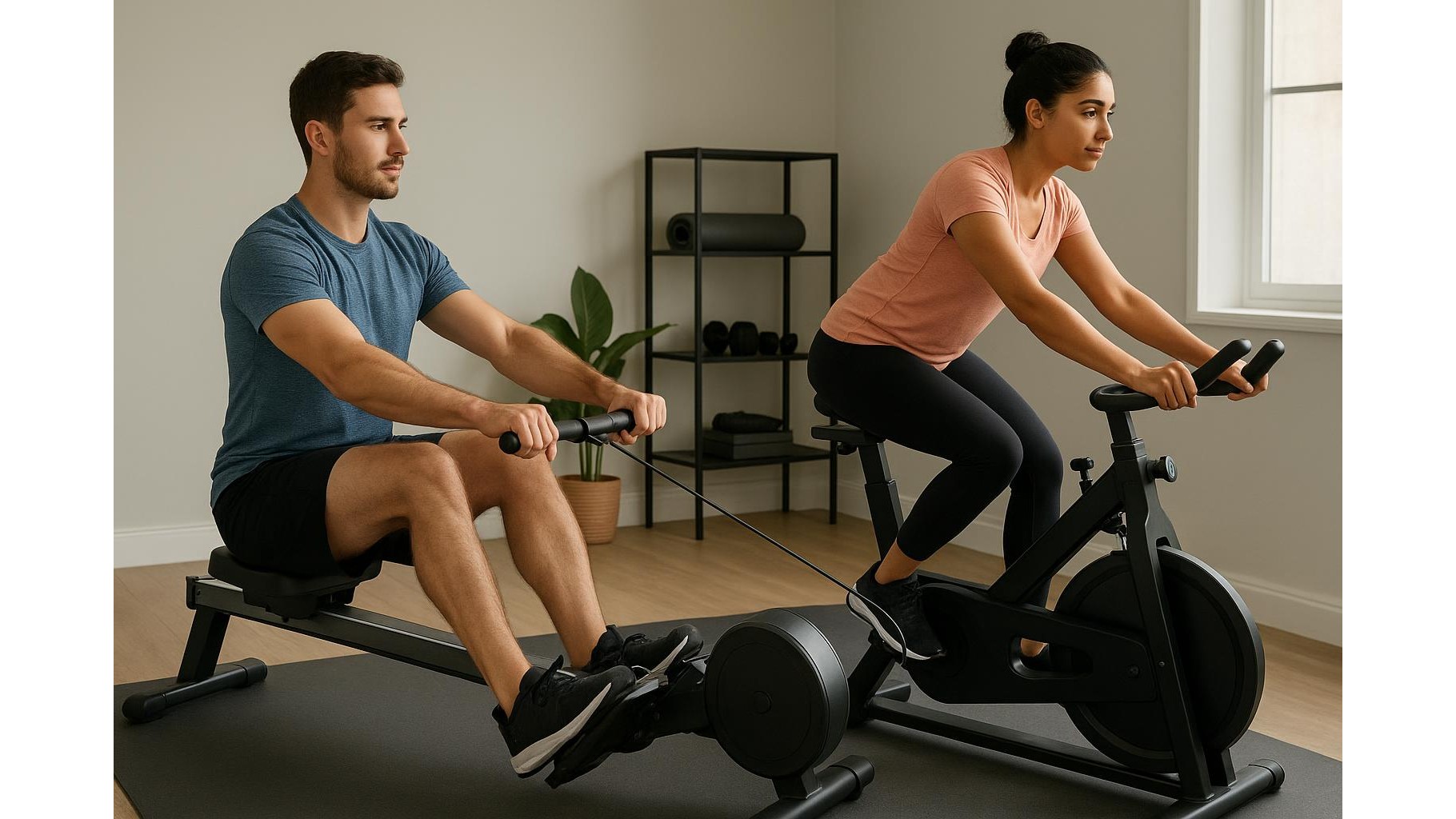 Rowing vs cycling at home: which cardio machine is better for your joints and goals