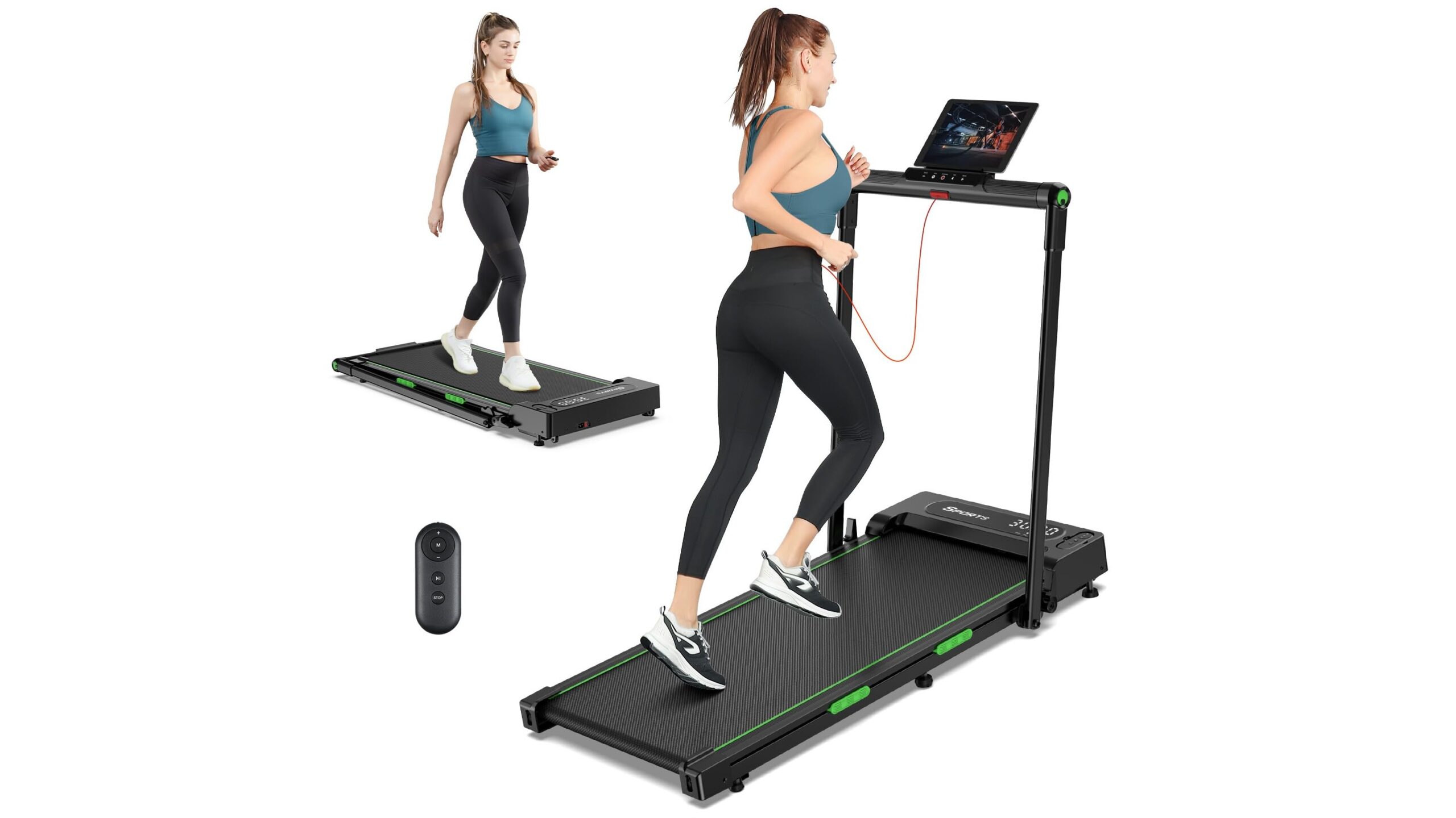 THERUN folding treadmill for home, the under desk walking pad now at a standout price on Amazon