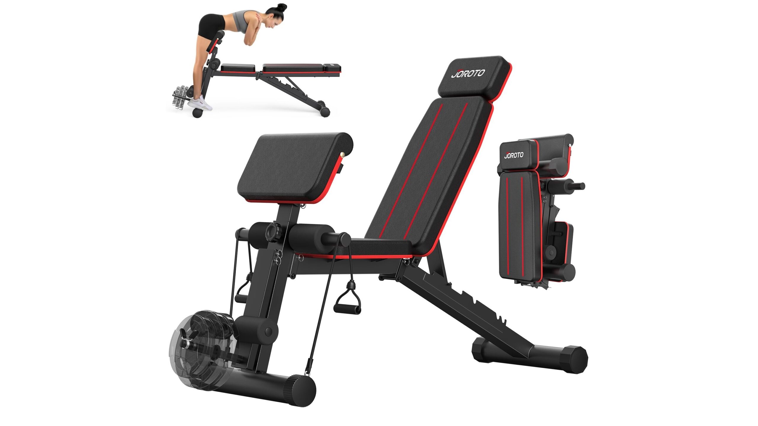 JOROTO adjustable weight bench, a solid foldable option for full body home workouts