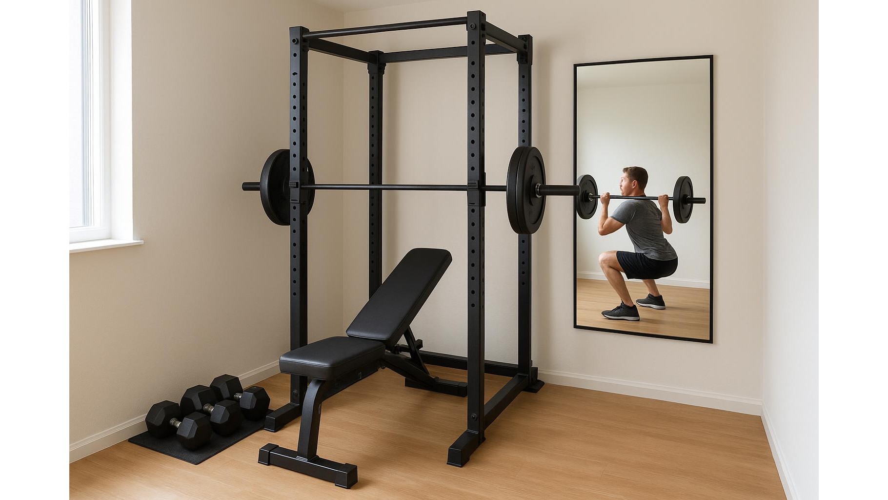 How to choose wall-mounted mirrors for a safer, more motivating home gym
