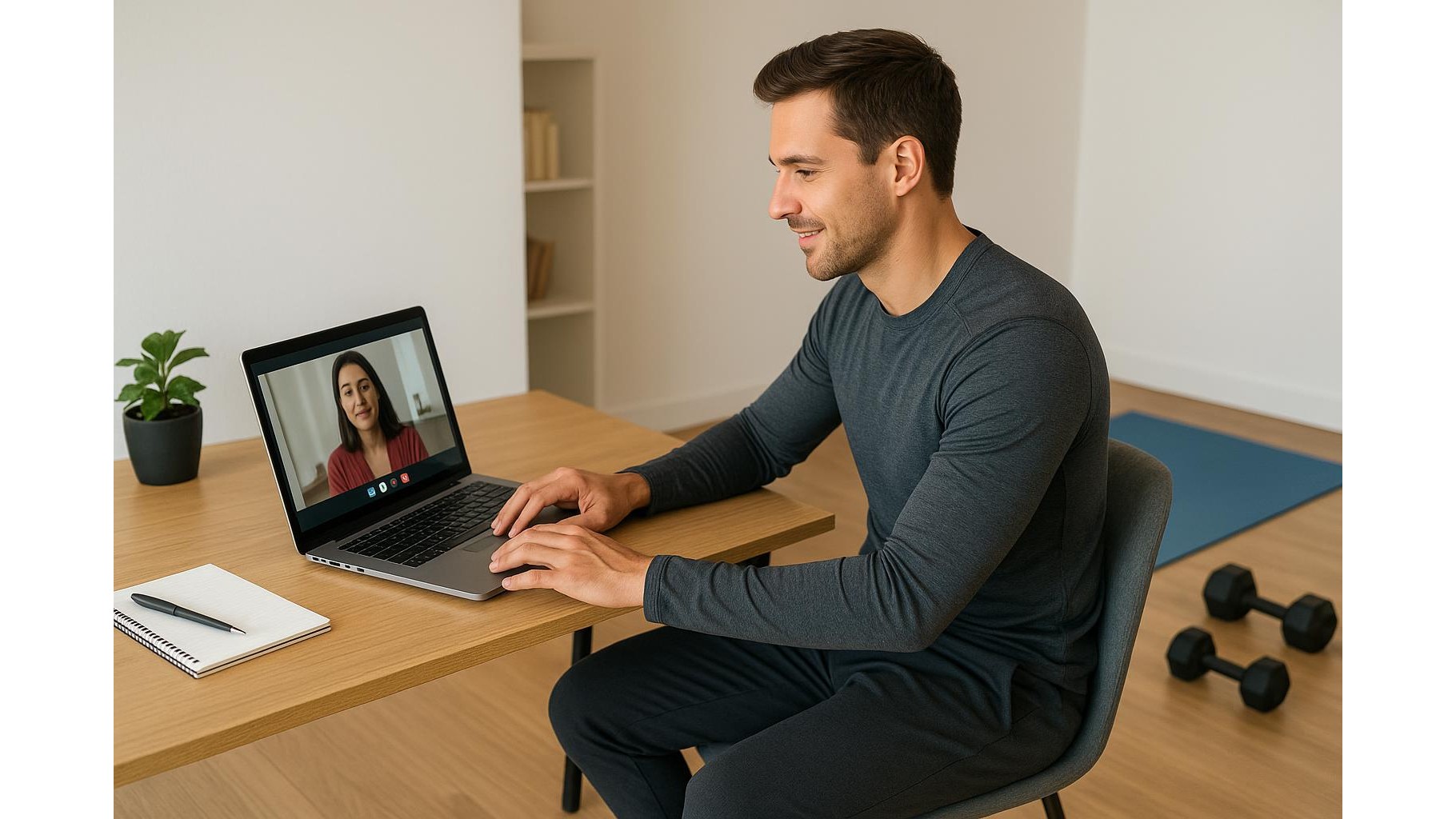 Home workout outfits for video calls: how to look professional on camera and still be gym ready