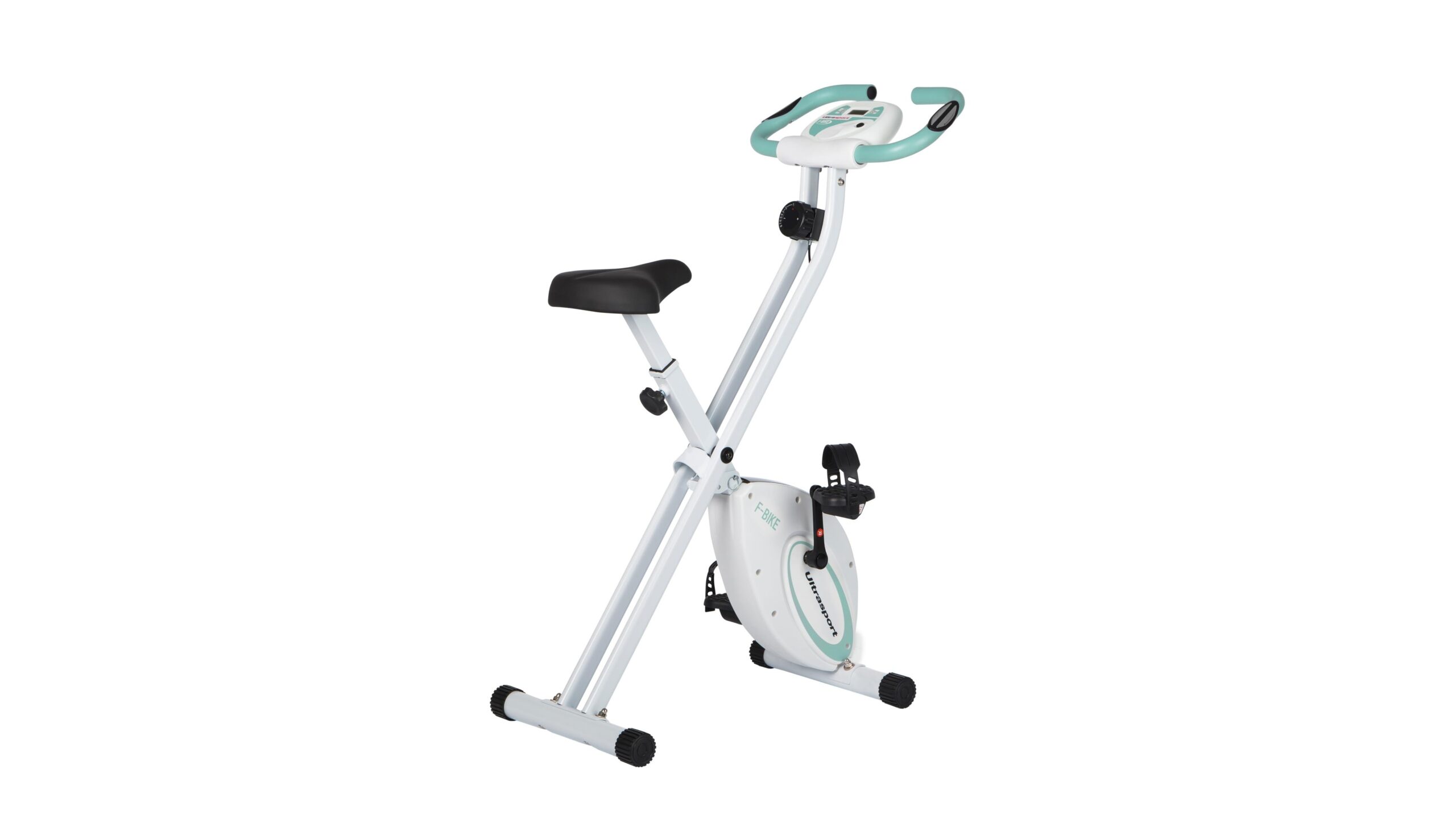 Ultrasport F-Bike folding exercise bike, the entry-level indoor bike for beginners and seniors in promo on Amazon