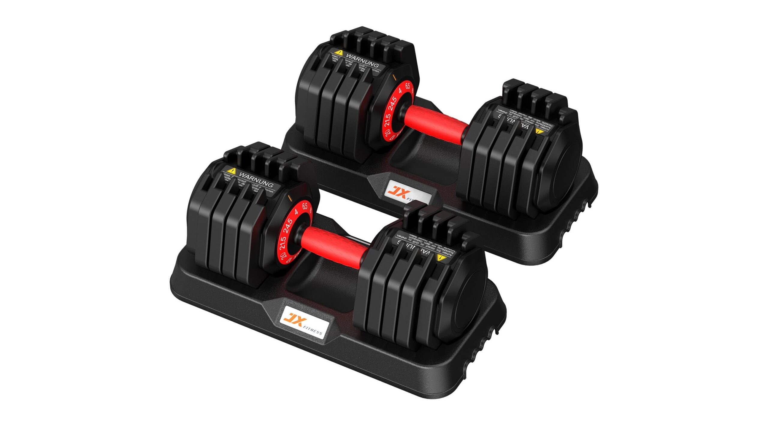 JX Fitness adjustable dumbbell set, home-friendly weights with fast adjustment at a smart price