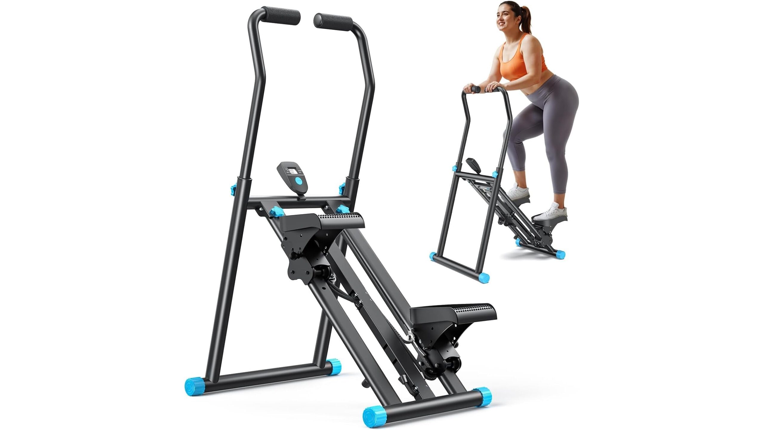Merach upgraded stair stepper, compact vertical climber for home cardio in promo on Amazon