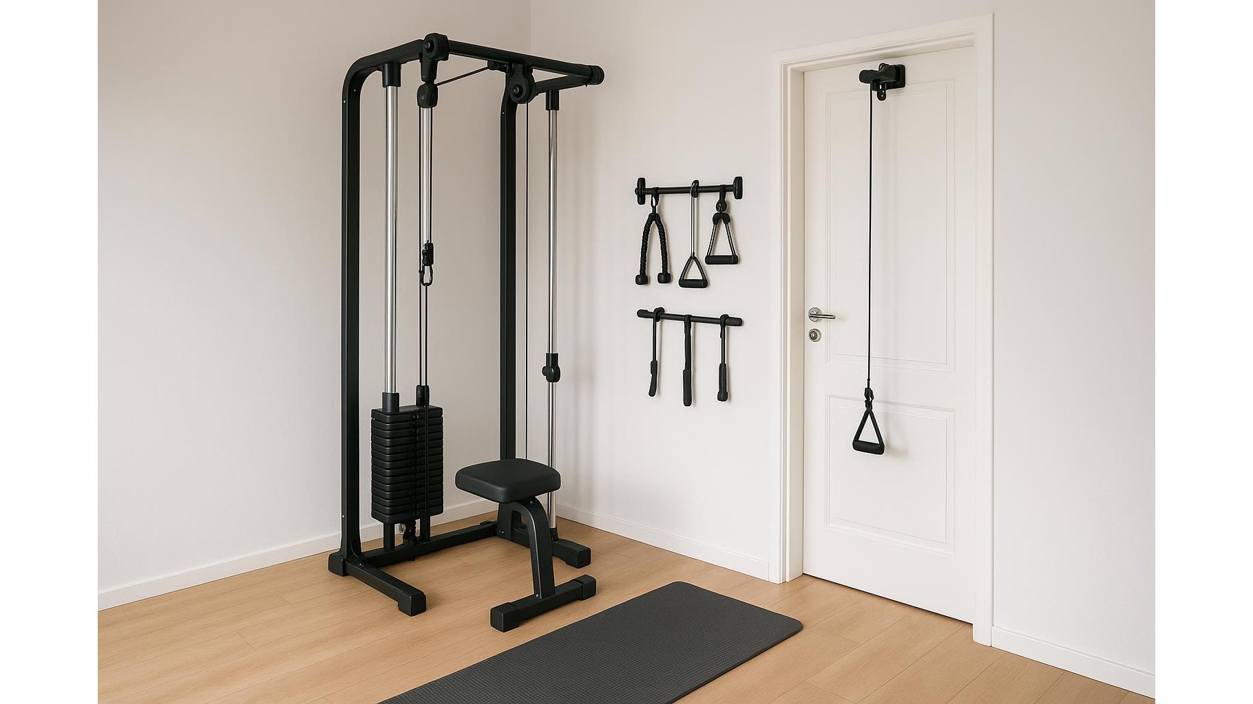 How to choose a compact home cable machine without drilling into your walls