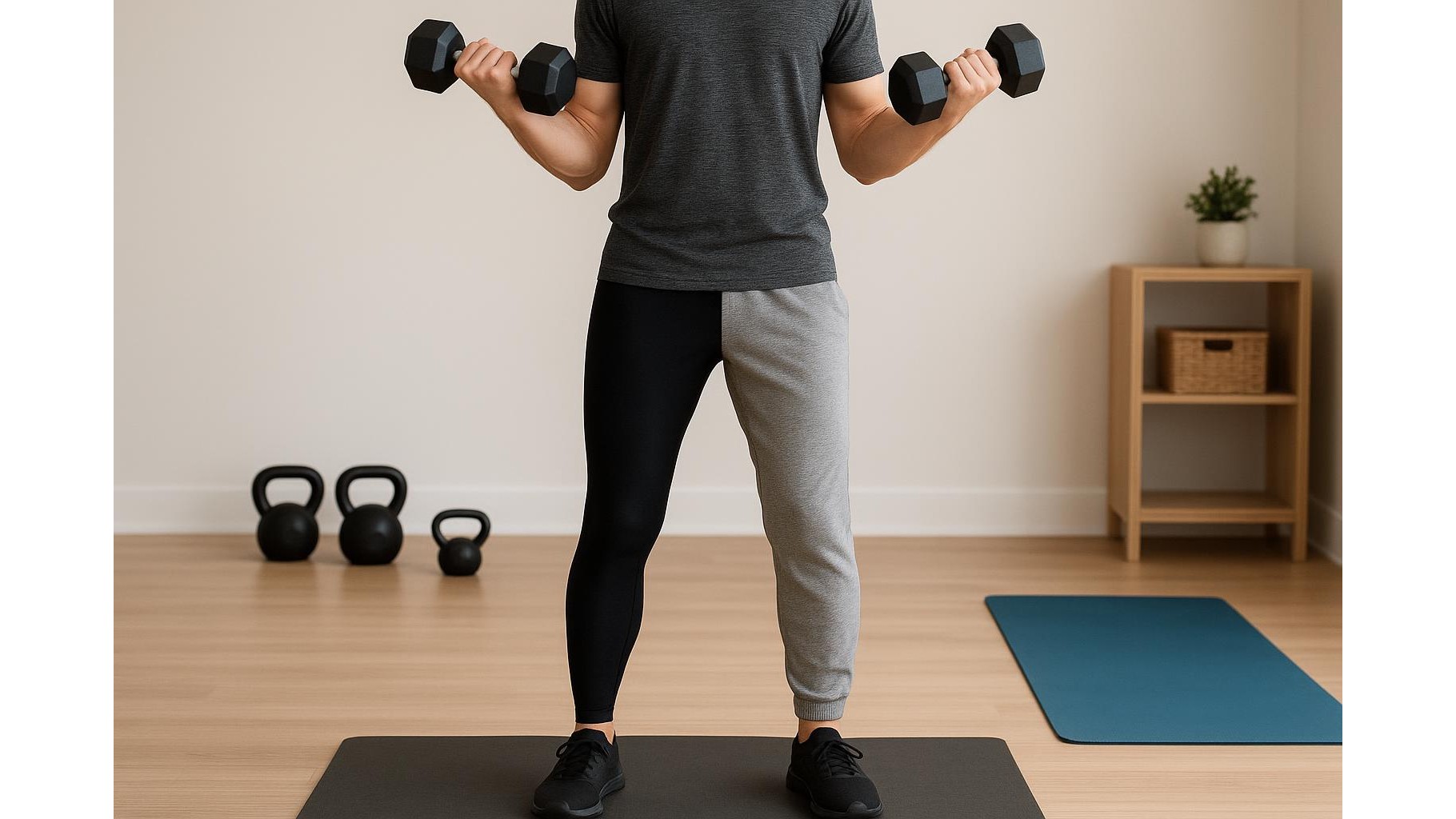 Compression leggings vs loose joggers: what to wear for strength training at home