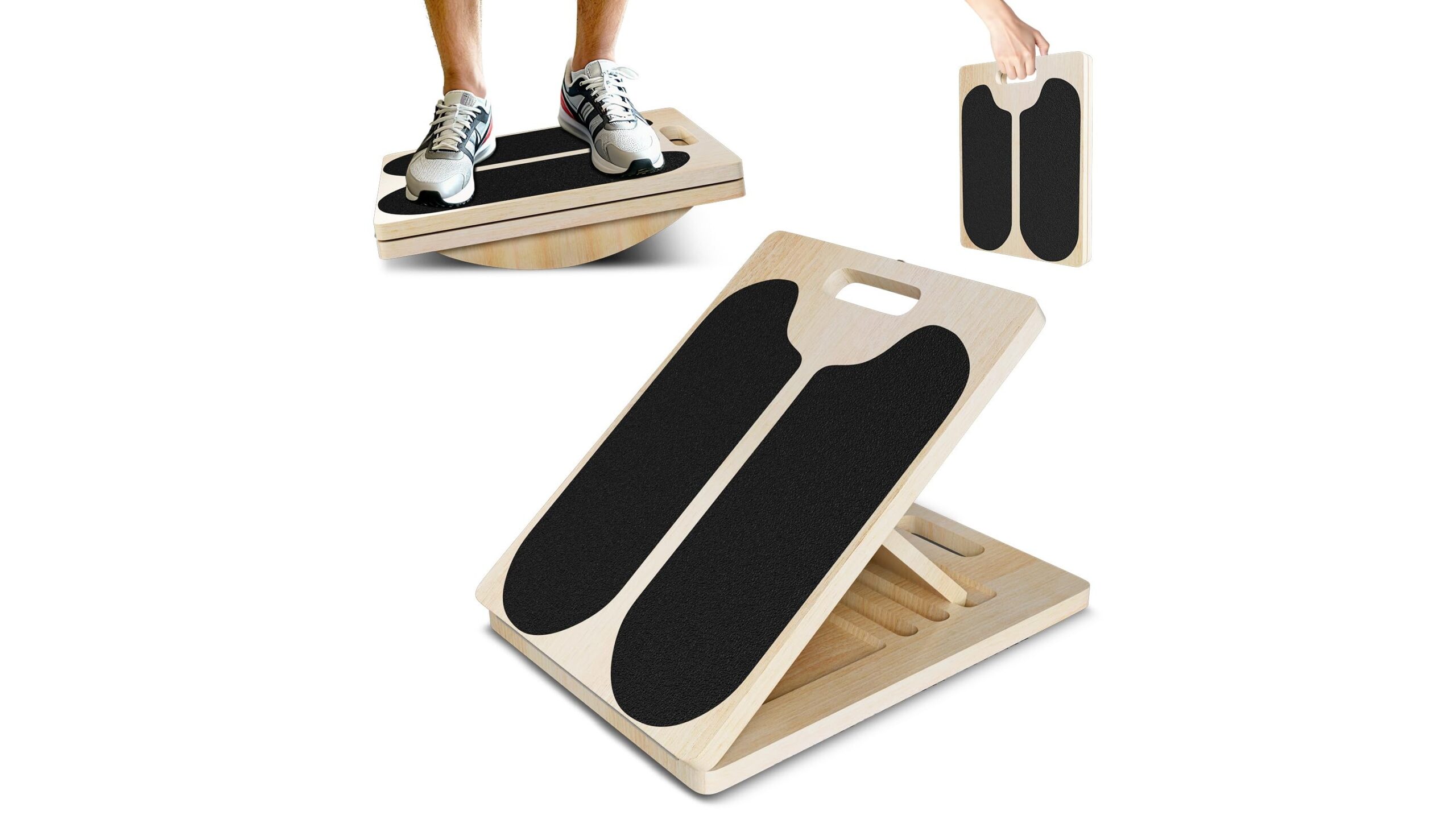 FitinOne 2-in-1 wooden balance board, tavola inclinata e board di equilibrio per la home gym in promozione