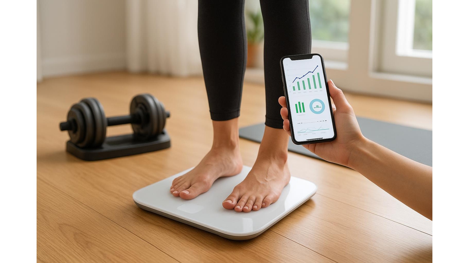 How to use simple smart scales and body metrics to track home fitness progress