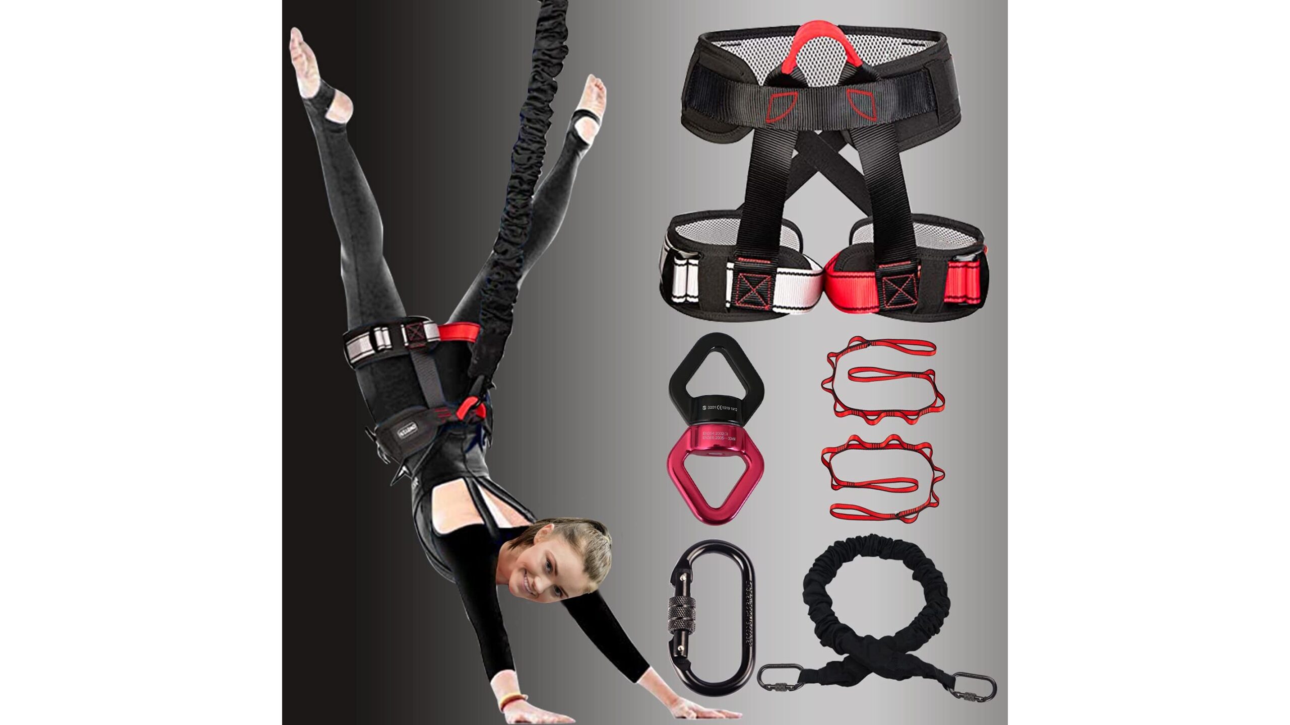 DASKING heavy bungee resistance band set, professional bungee training for your home gym