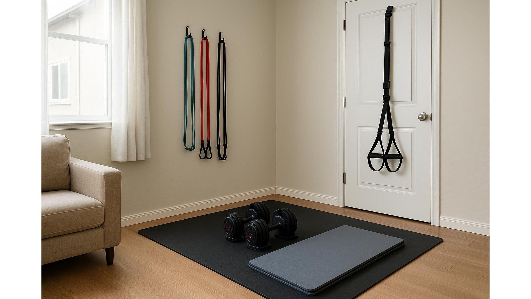 How to build a quiet resistance-based home gym when you can’t drop heavy weights