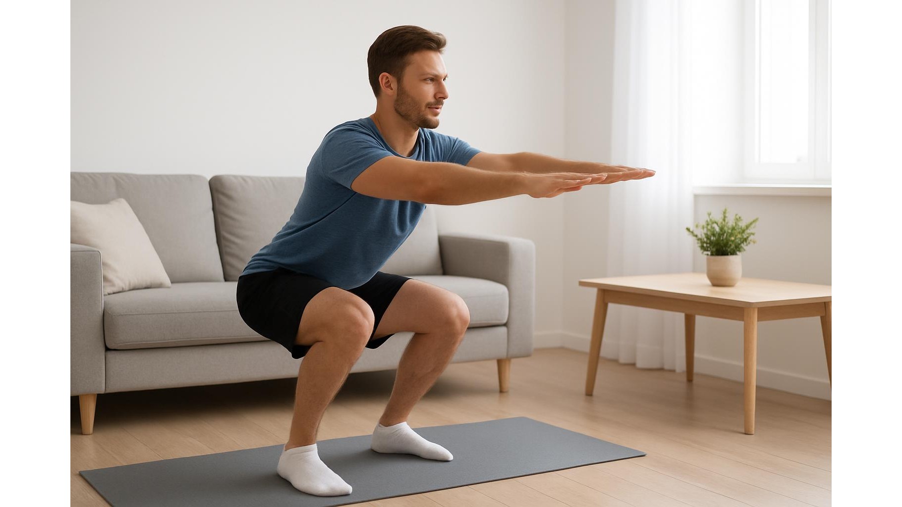 30-minute no-equipment conditioning workout for small home spaces
