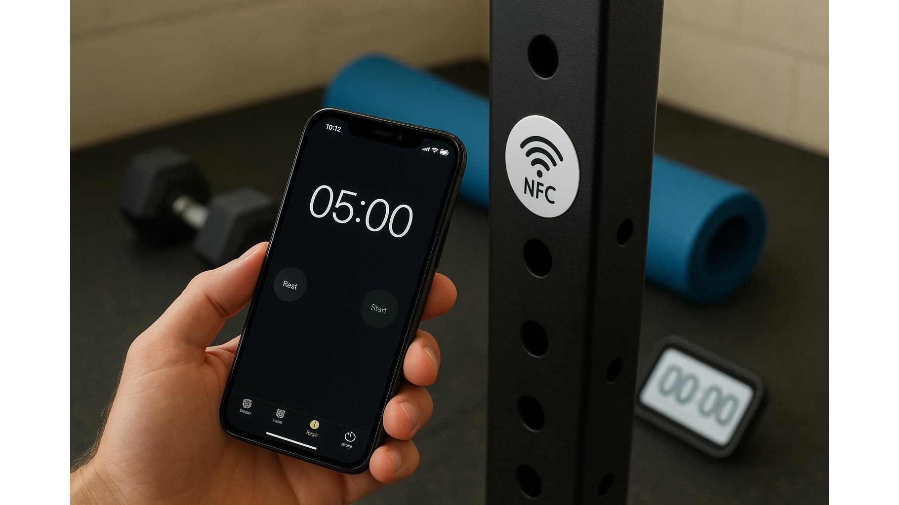 Using NFC tags to automate your home workouts: tap to start timers, playlists and apps
