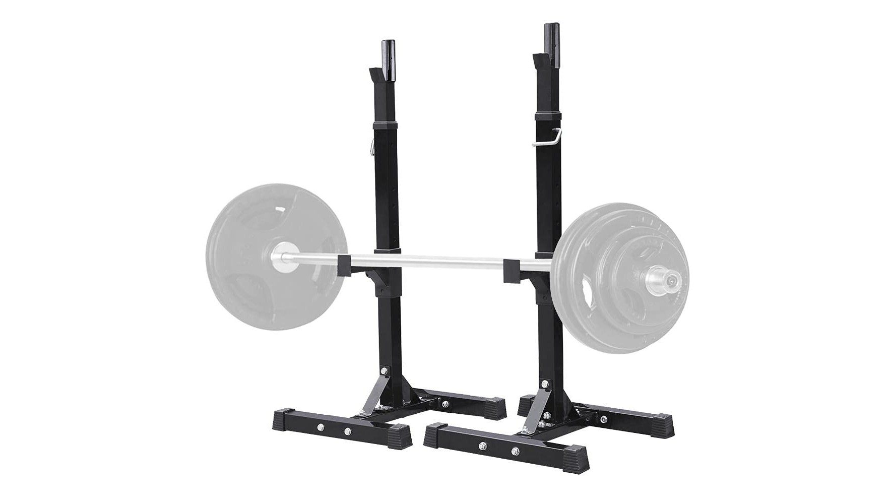 Yaheetech heavy duty squat stand, a budget-friendly rack option for starting a barbell home gym