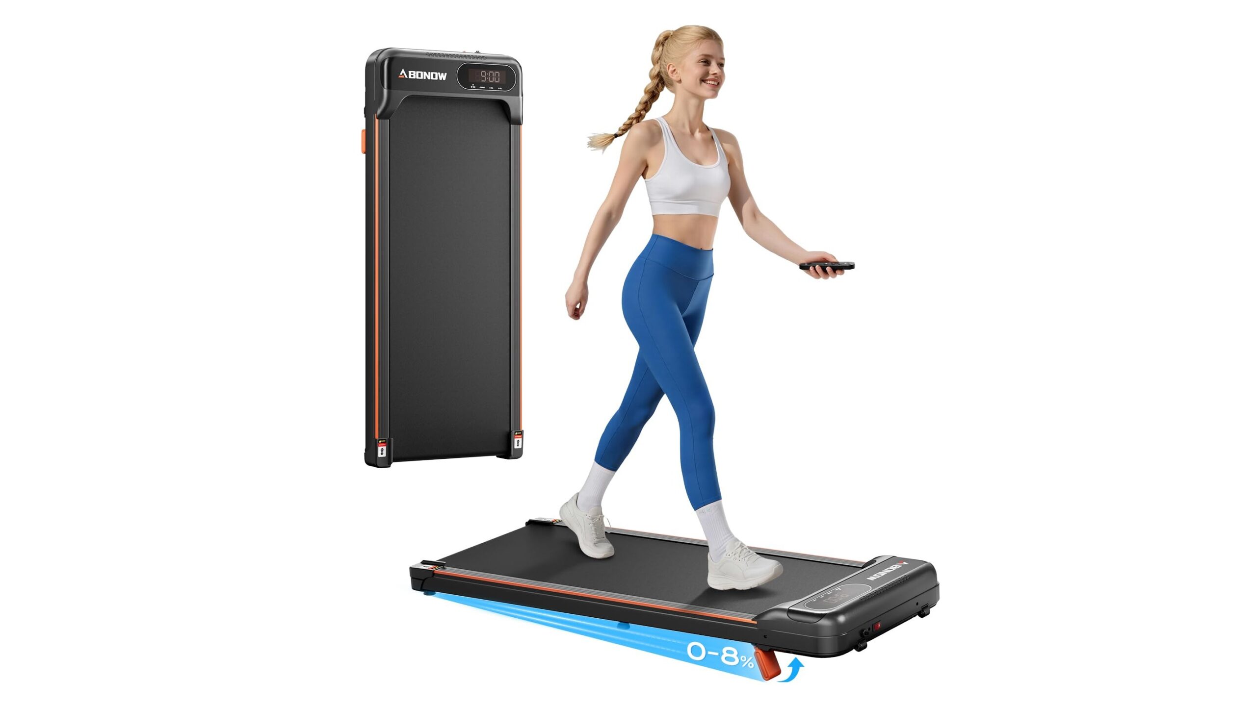 Abonow walking pad with incline, compact home treadmill now at a standout price on Amazon