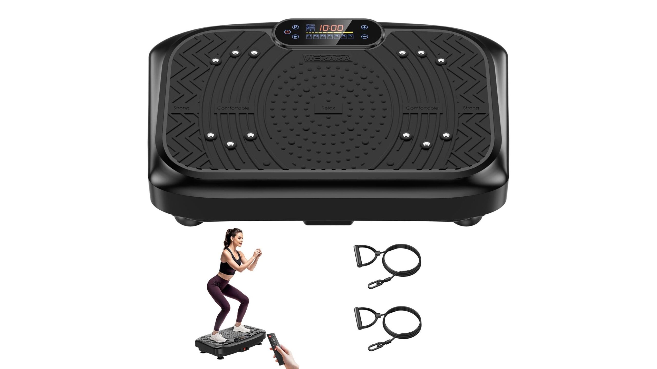 Werara vibration plate for home fitness, lymphatic massage and toning in promo on Amazon