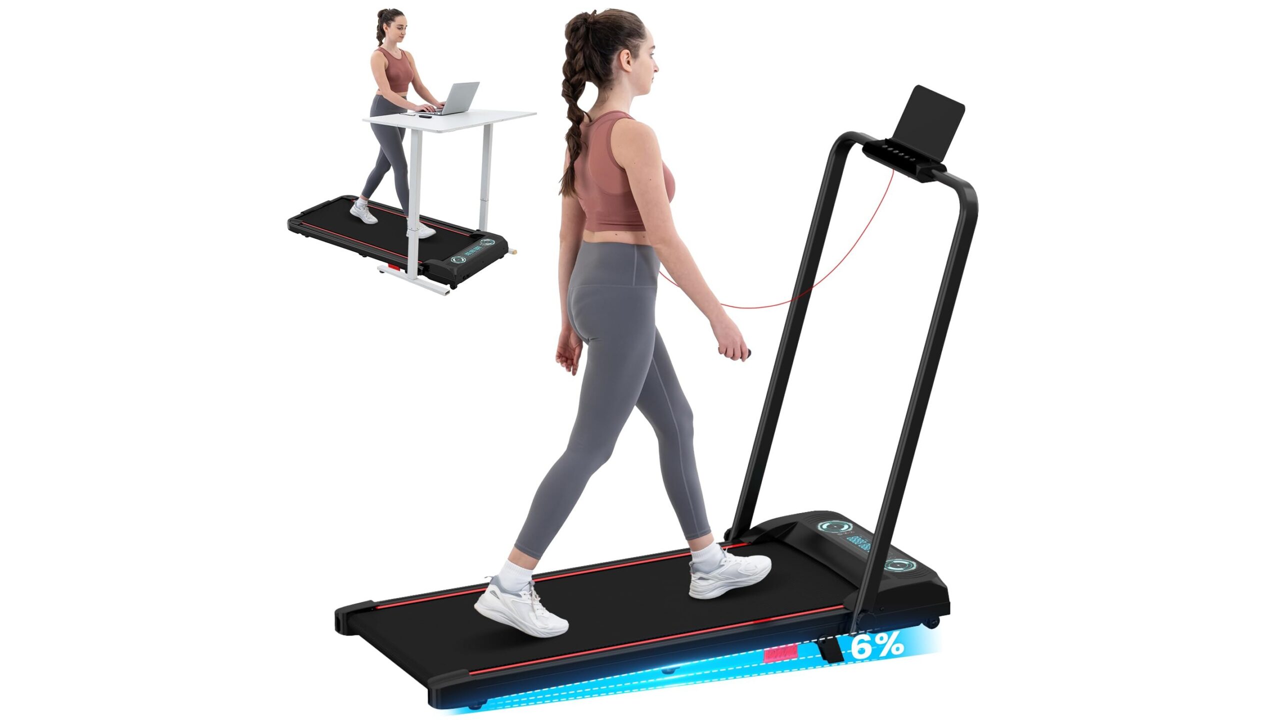 CITYSPORTS folding treadmill with incline, slim walking pad for home and office now on Amazon
