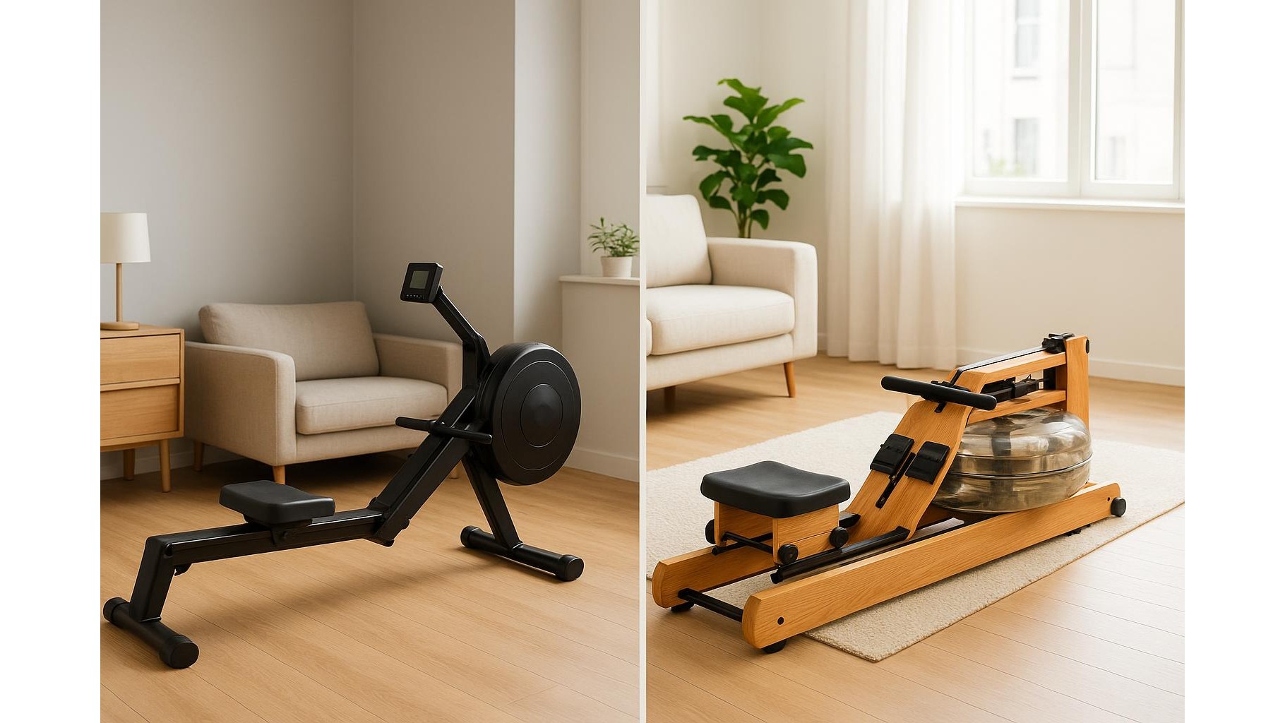 Magnetic rowing machines vs water rowers: which home cardio style fits your space and noise limits