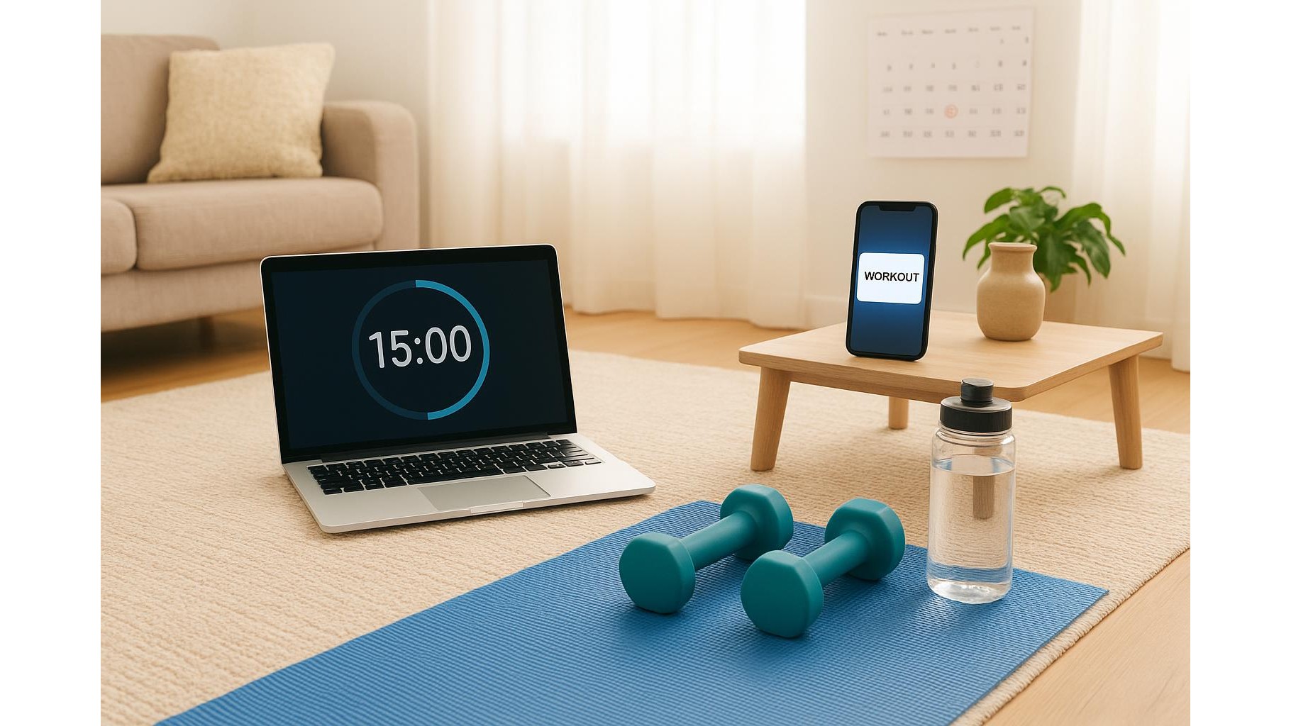 How to use simple habit stacks and reminders to protect your home workout time