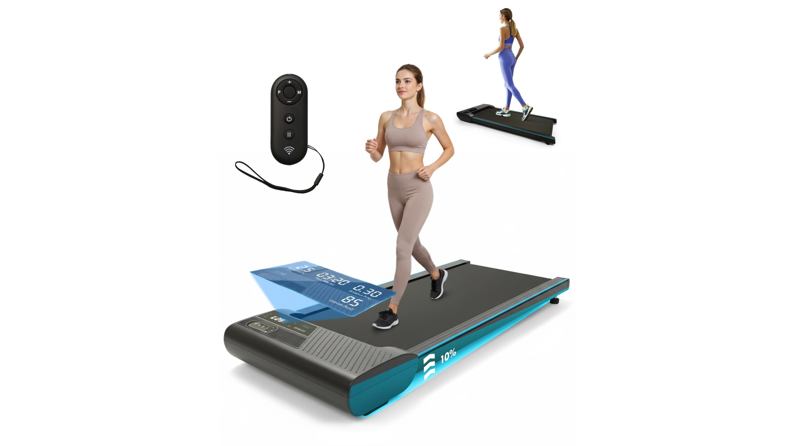 Kayman 3-in-1 walking pad treadmill, a space-saving under desk solution for home workers on Amazon