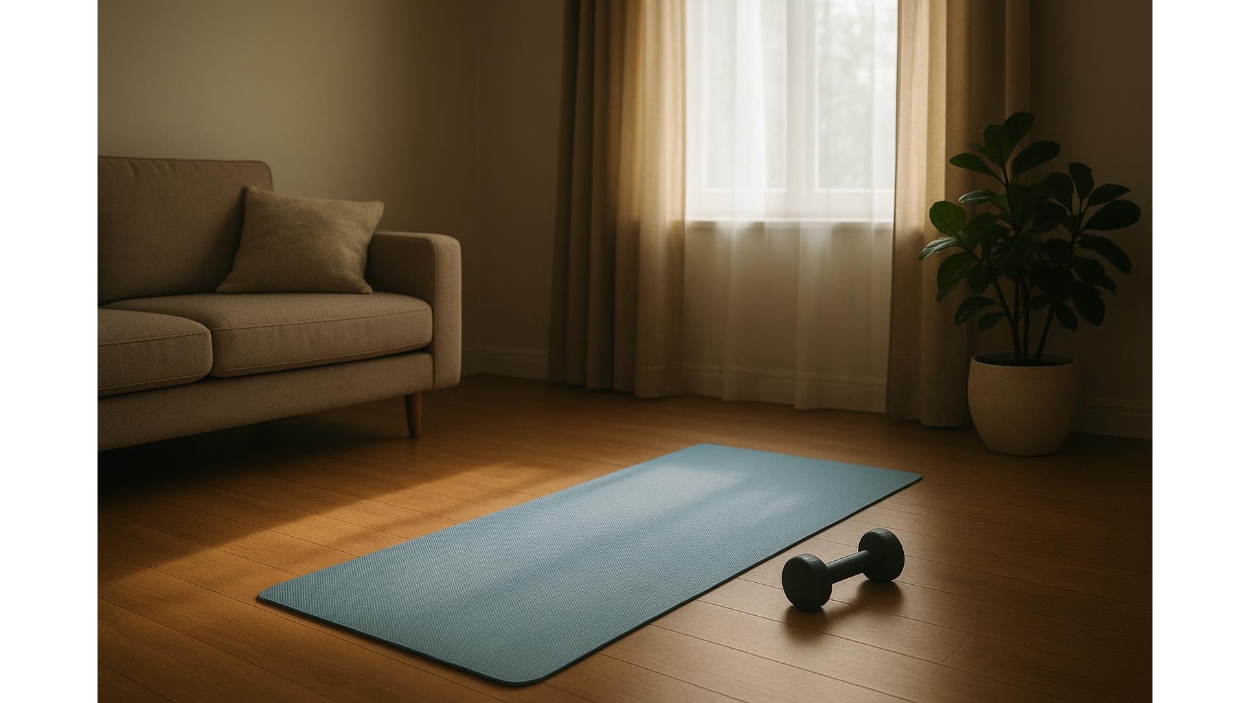 20-minute dumbbell core and conditioning workout for busy parents at home