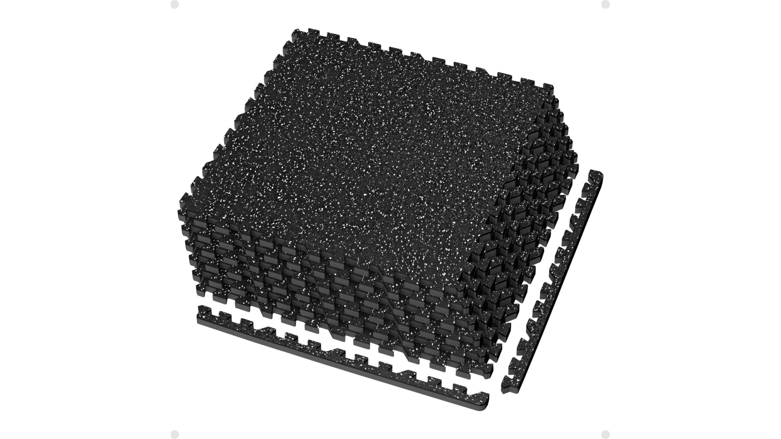 Rubber-top gym flooring tiles, an easy way to protect your floor and reduce noise at home