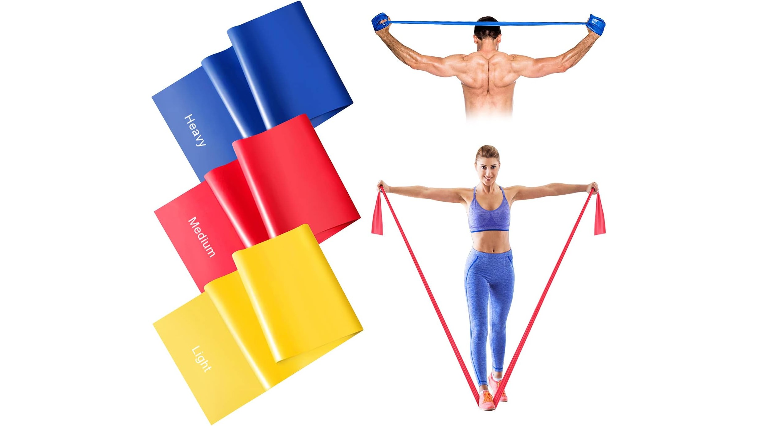 Full body strength workout at home with just one resistance band and a backpack