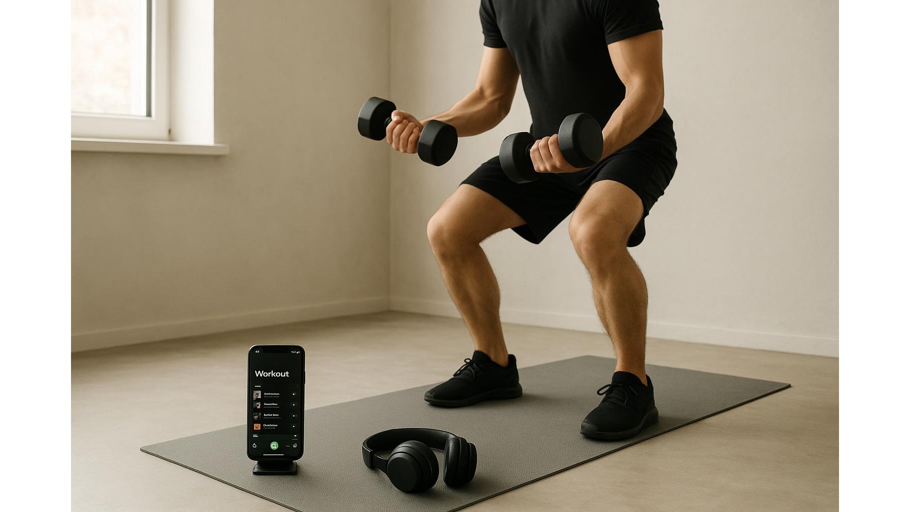 How to build the perfect Spotify playlist for focused home workouts
