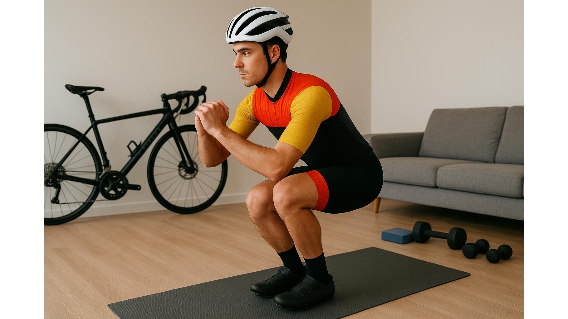 Home strength workout for cyclists: 45-minute routine to boost power and protect your knees