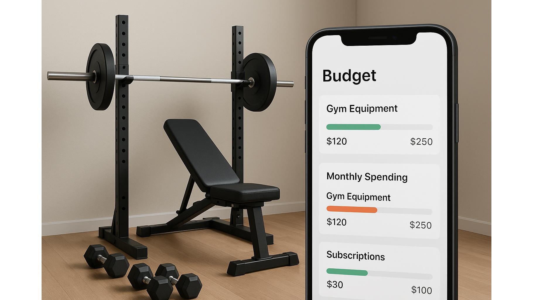 How to use budgeting and expense apps to control your home gym gear spending