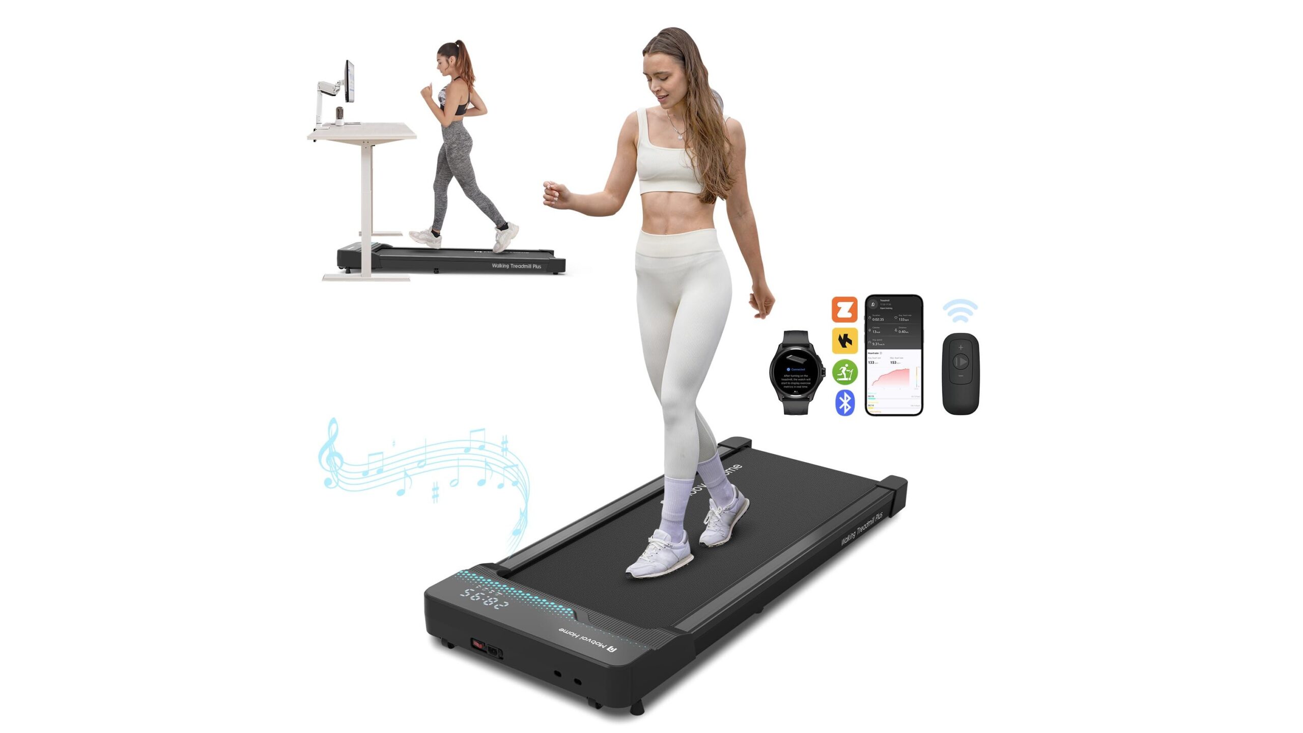 Mobvoi walking pad smart AI under desk treadmill, ideale per chi lavora da casa e vuole muoversi di più