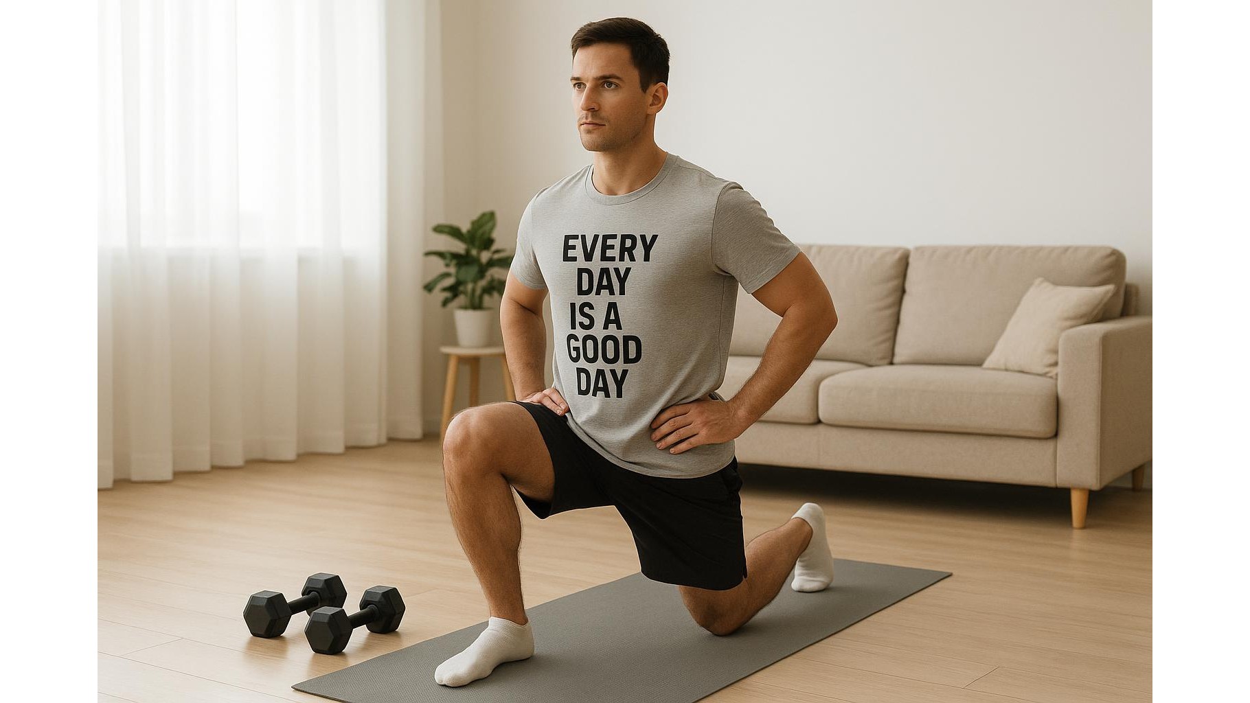 Motivational workout T-shirts for home training: how graphics and fit can boost your consistency