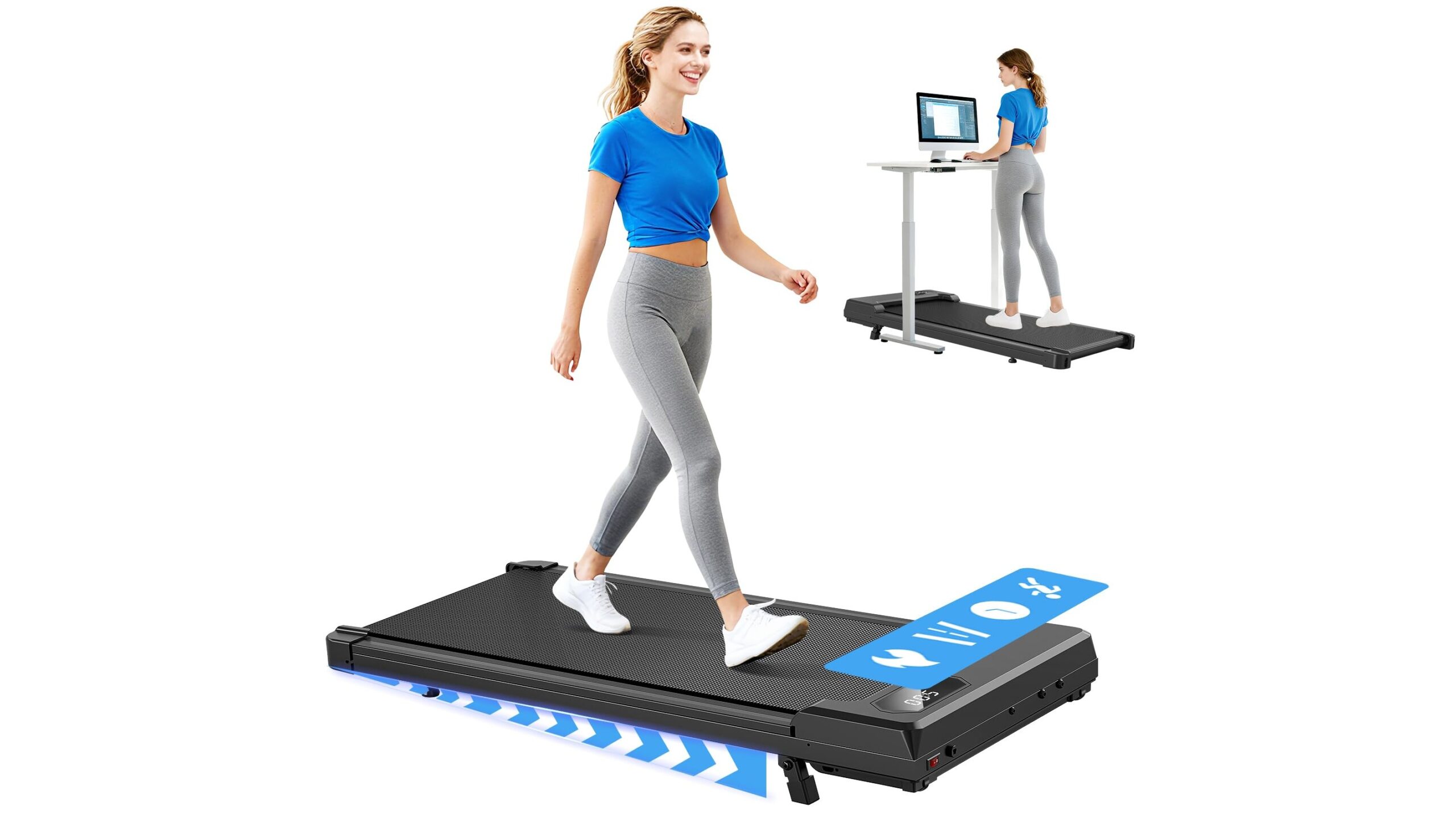 Walking Pad 3 in 1 under desk treadmill, Amazon deal for quiet home and office cardio