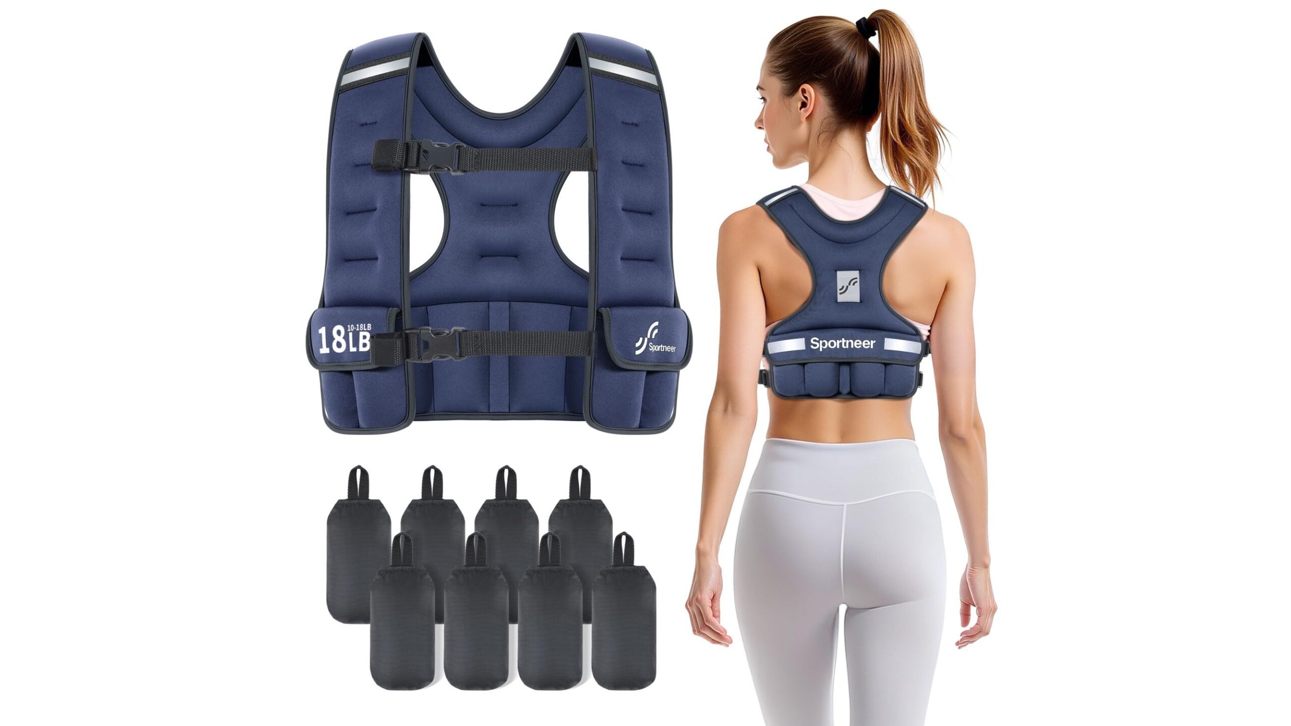 Sportneer adjustable weighted vest woman, l’alleata ideale per camminate e HIIT in casa
