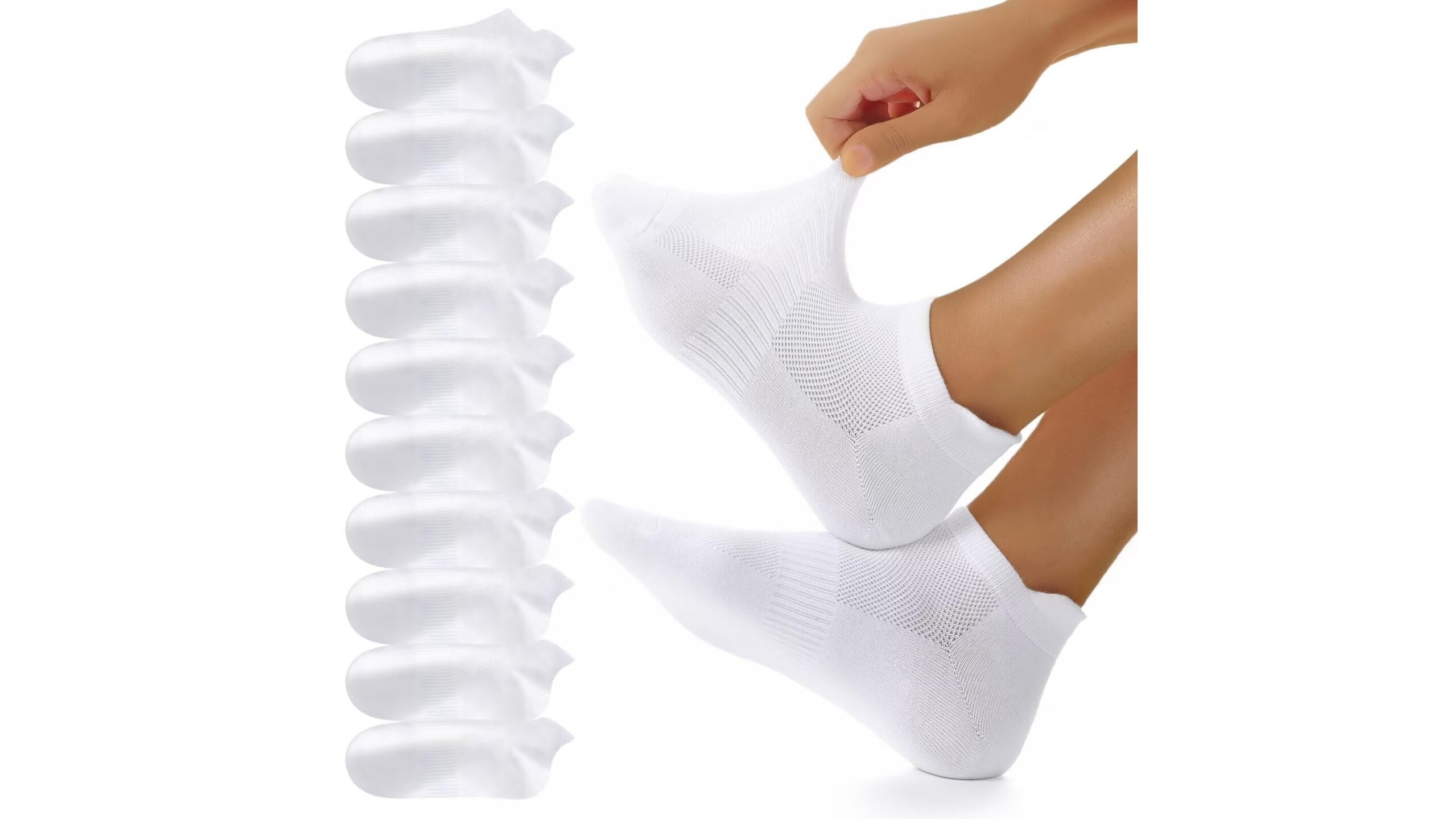 YouShow cotton trainer socks 10 pairs, calzini tecnici da home workout in forte ribasso su Amazon