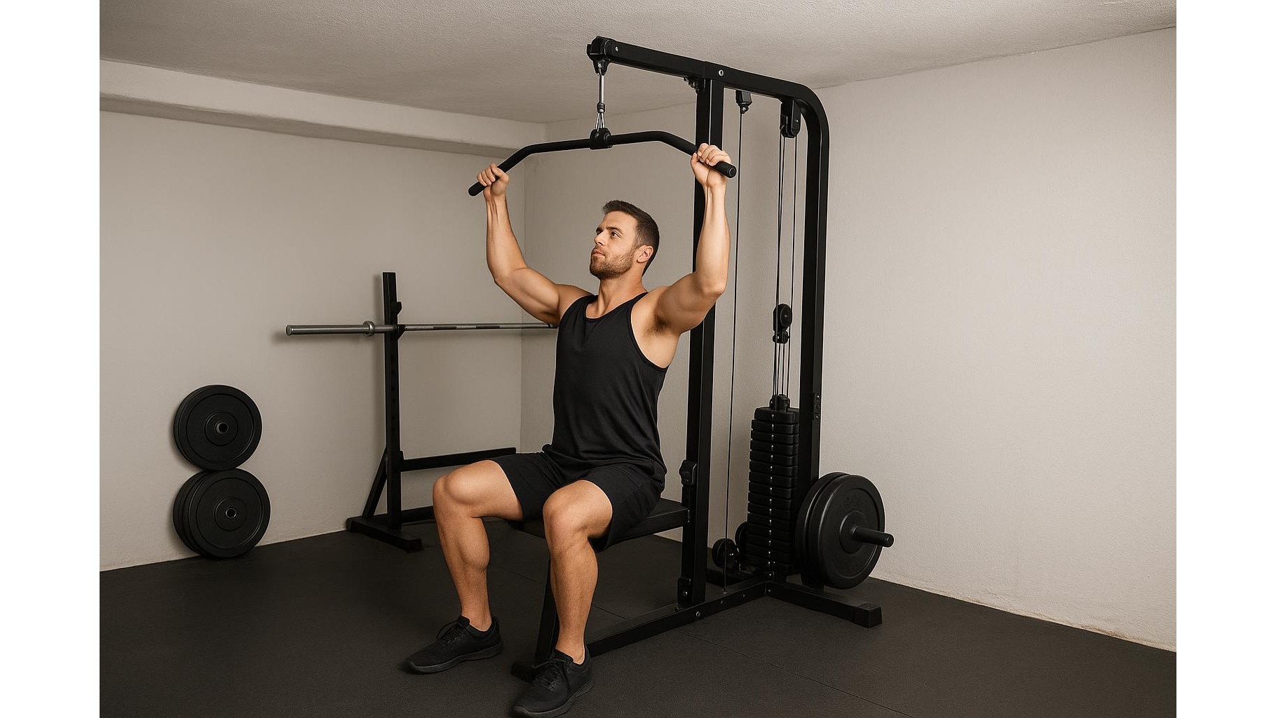 Lat pulldown and low row machines for home gyms: how to choose a compact tower that actually fits