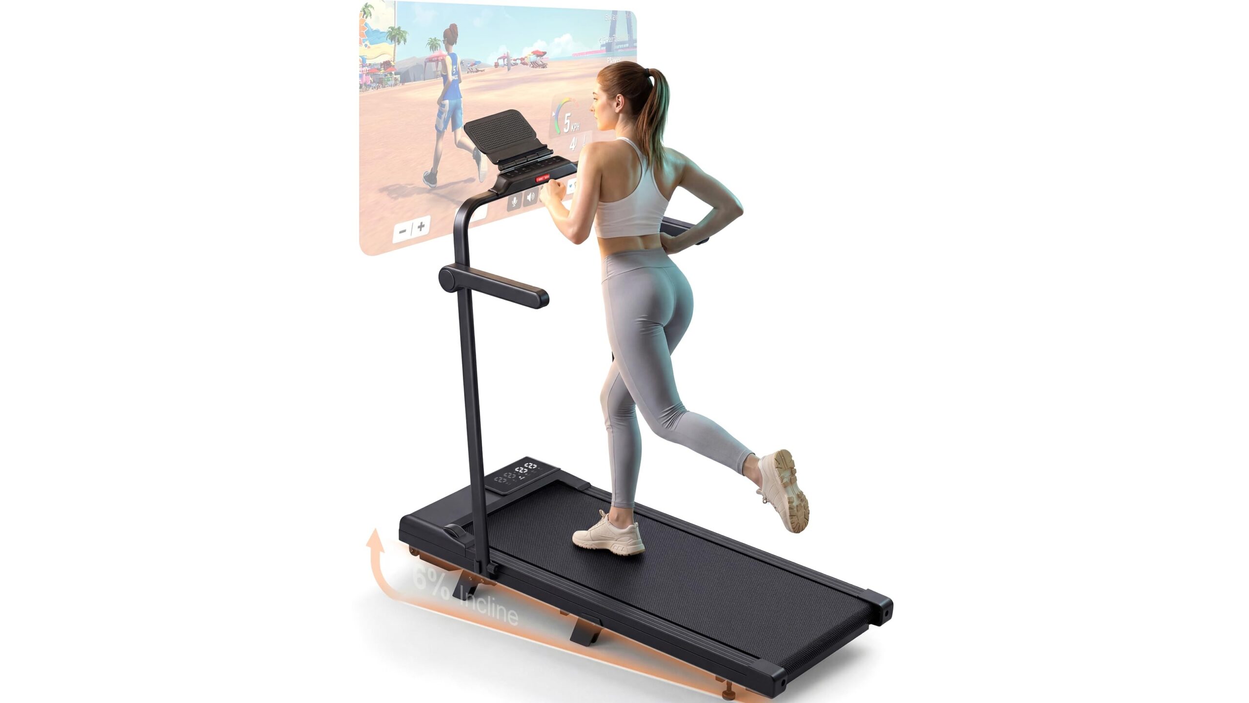 Superun Walking Pad con inclinazione per home gym, il tapis roulant compatto ora a prezzo top su Amazon