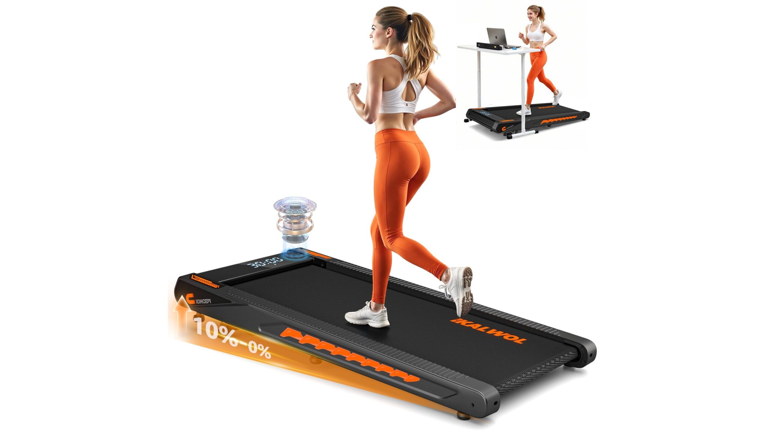 Walking pad treadmill with speaker, l’under desk 4‑in‑1 perfetto per working from home su Amazon