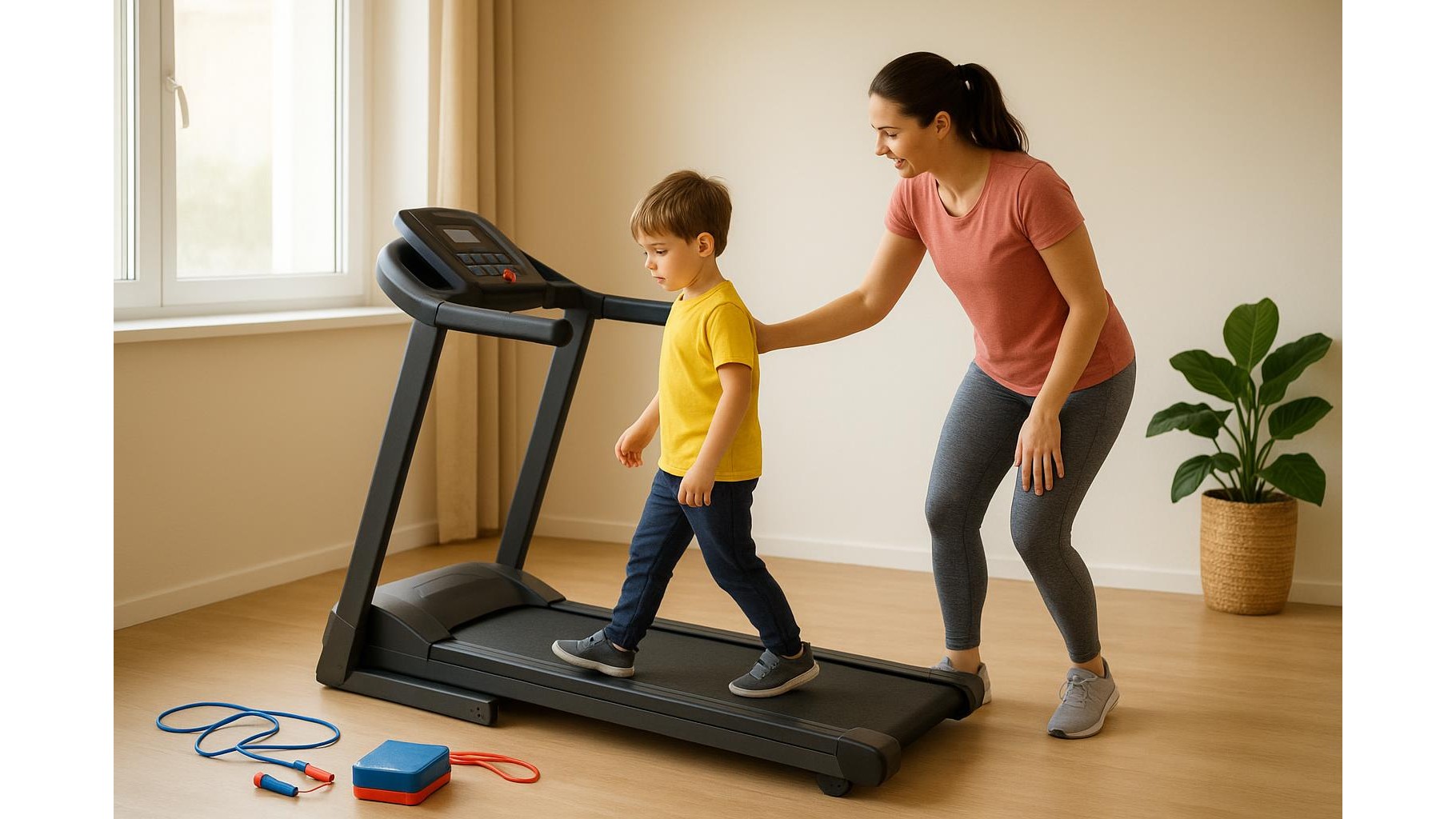 Teaching kids to use cardio machines at home safely