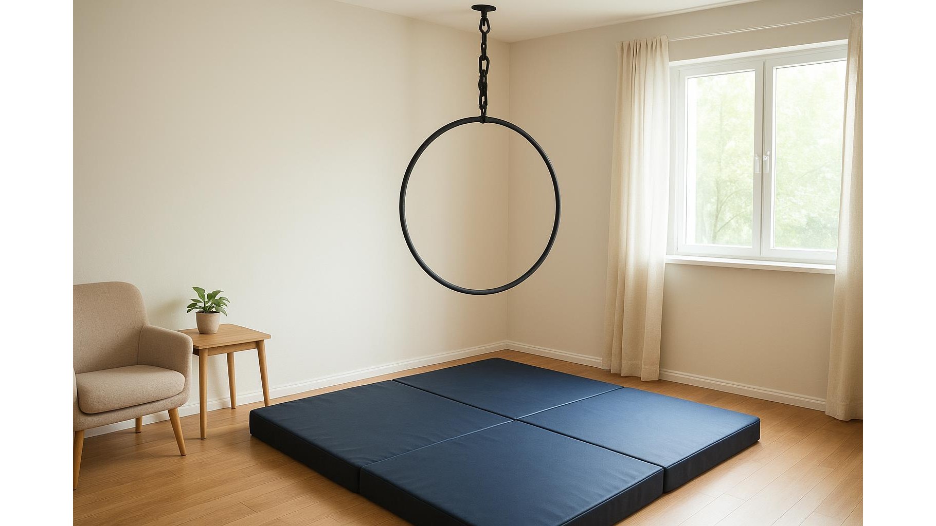 How to build a small home corner for aerial and suspension strength training
