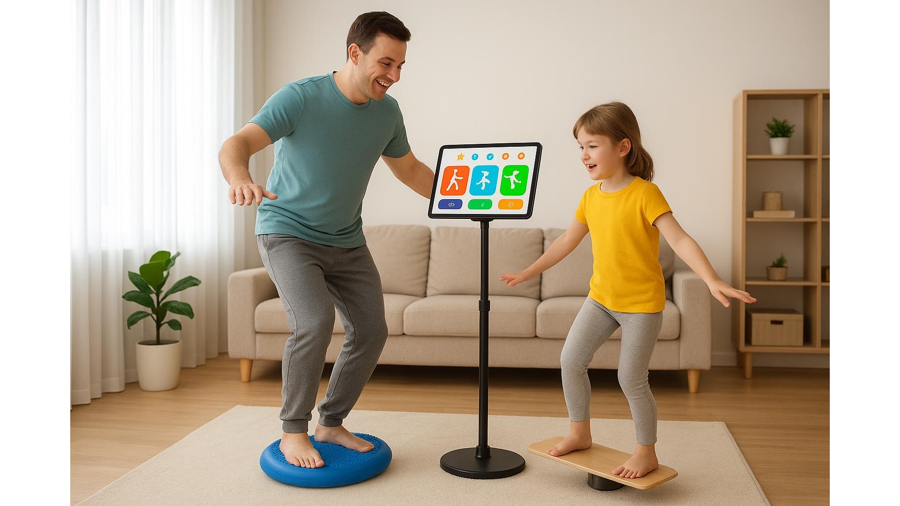 Gamified balance apps: how to use your phone and tablet to make home workouts more fun
