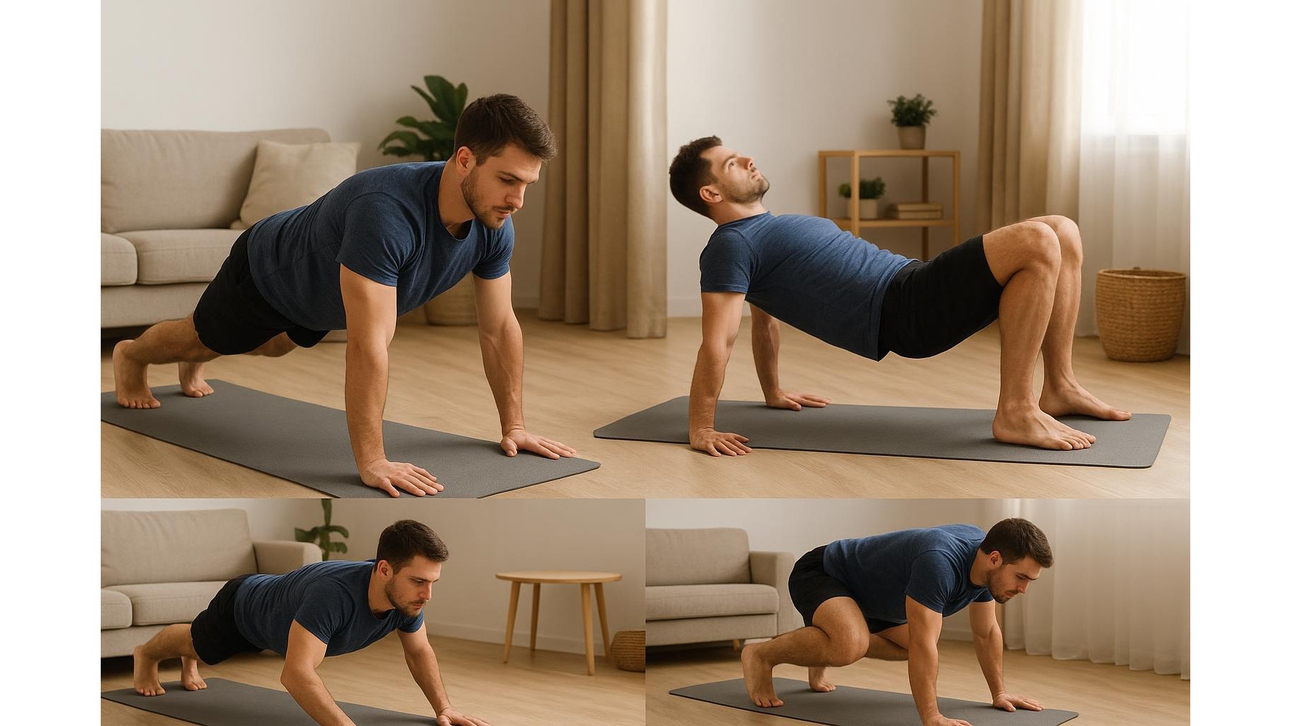 30-minute animal flow inspired home workout for strength, mobility and fun