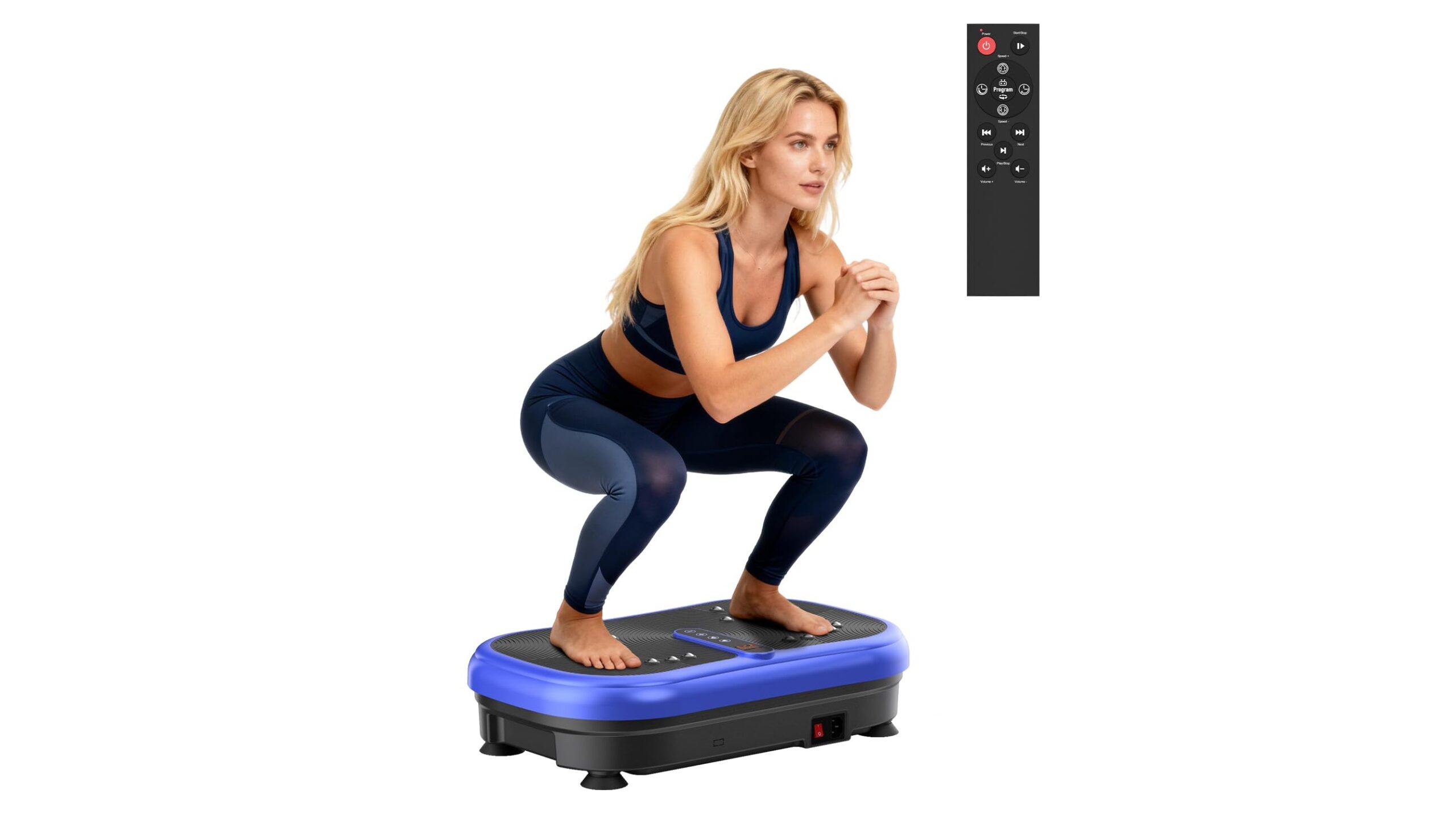 Vibration plate exercise machine, a compact full body workout platform for home use on Amazon