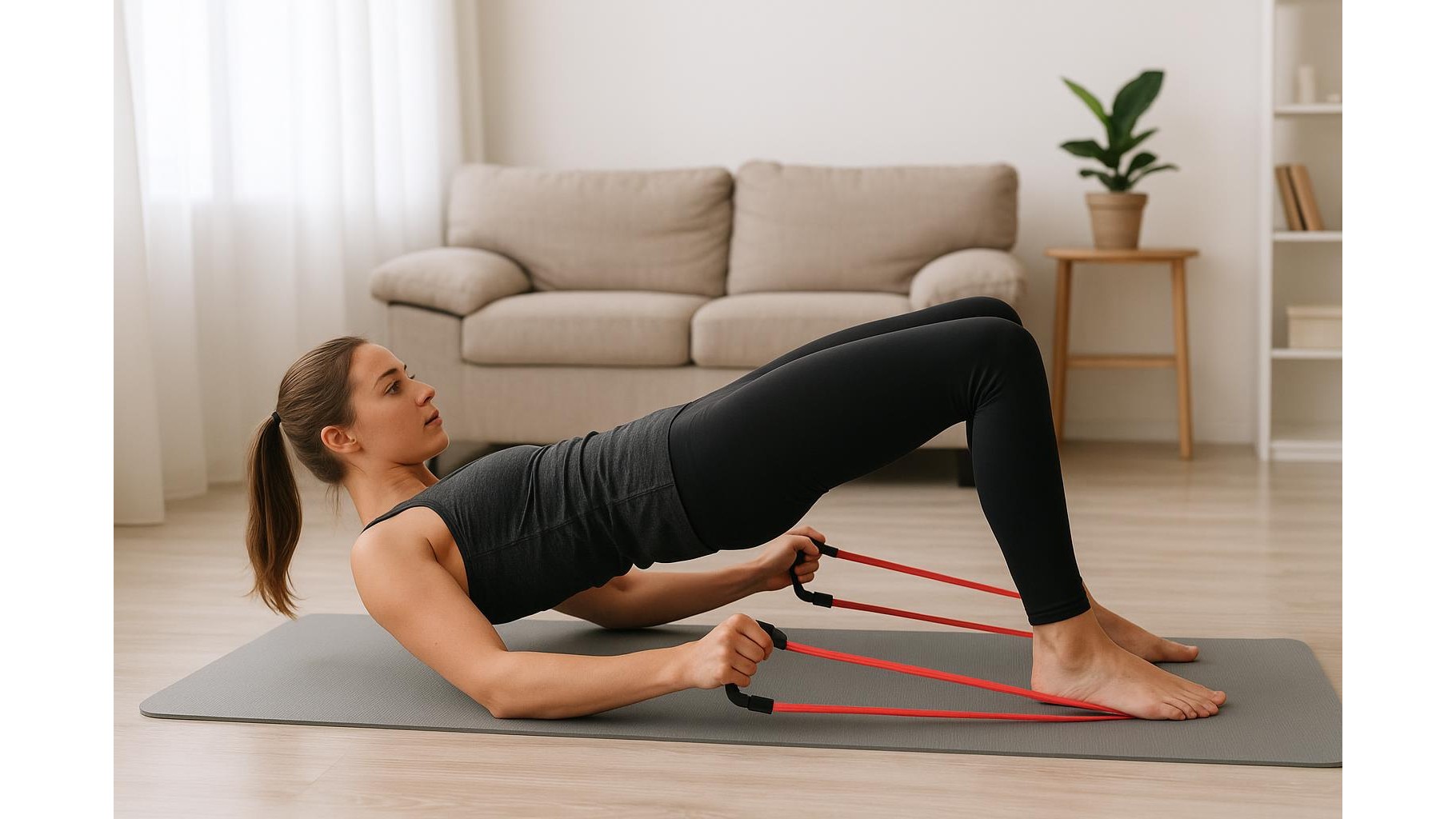 Resistance band circuit for better posture: 10 exercises you can do at home
