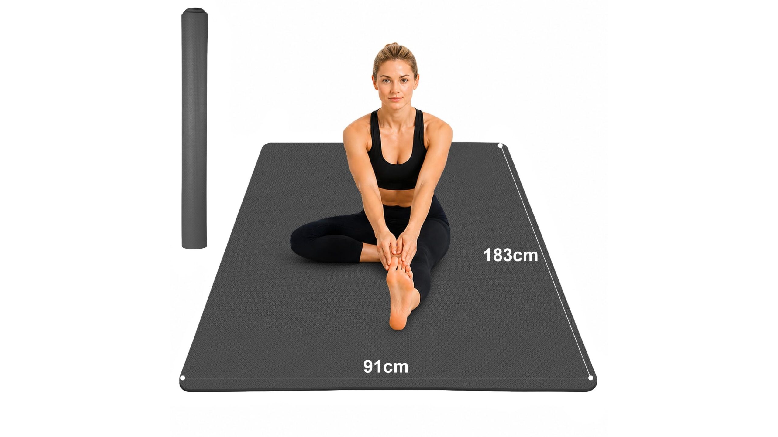 Large yoga mat TPE extra wide, il tappetone ideale per home workout ora a prezzo ribassato