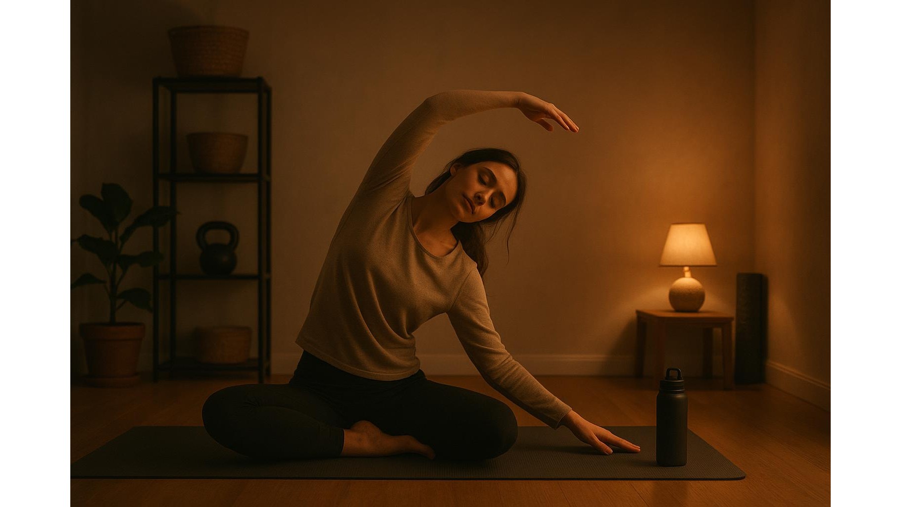 evening wind-down after home workouts: stretching, lighting and routines that really calm you