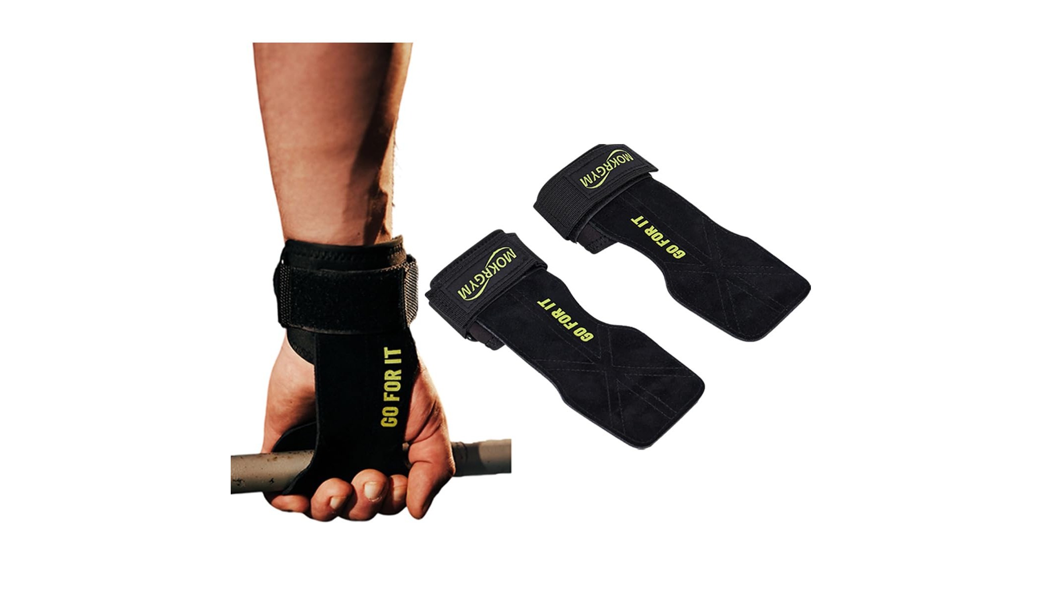 MOKRGYM weight lifting wrist straps, a simple upgrade for safer heavy home lifting