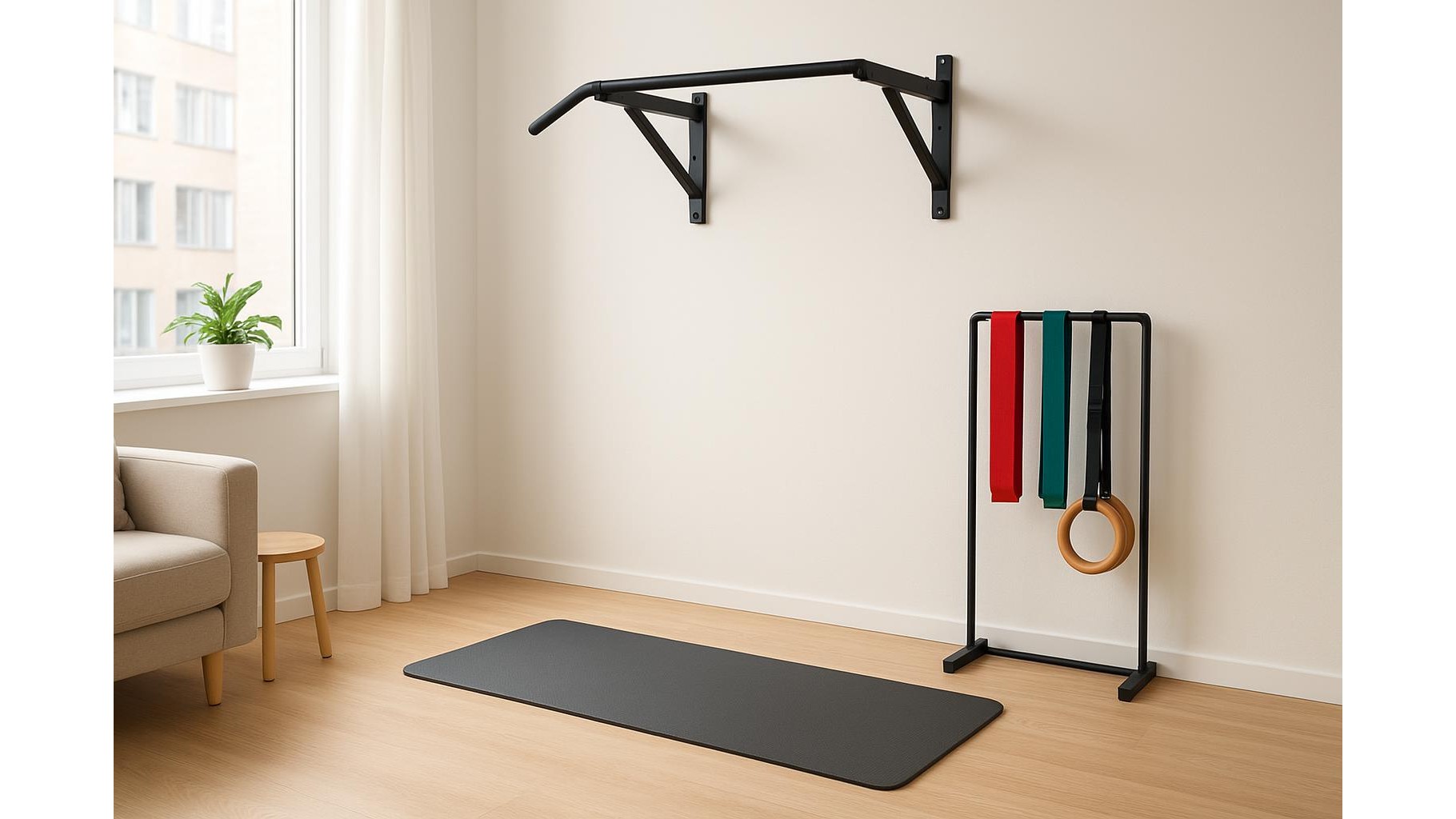 How to choose a compact wall-mounted pull-up bar system for renters