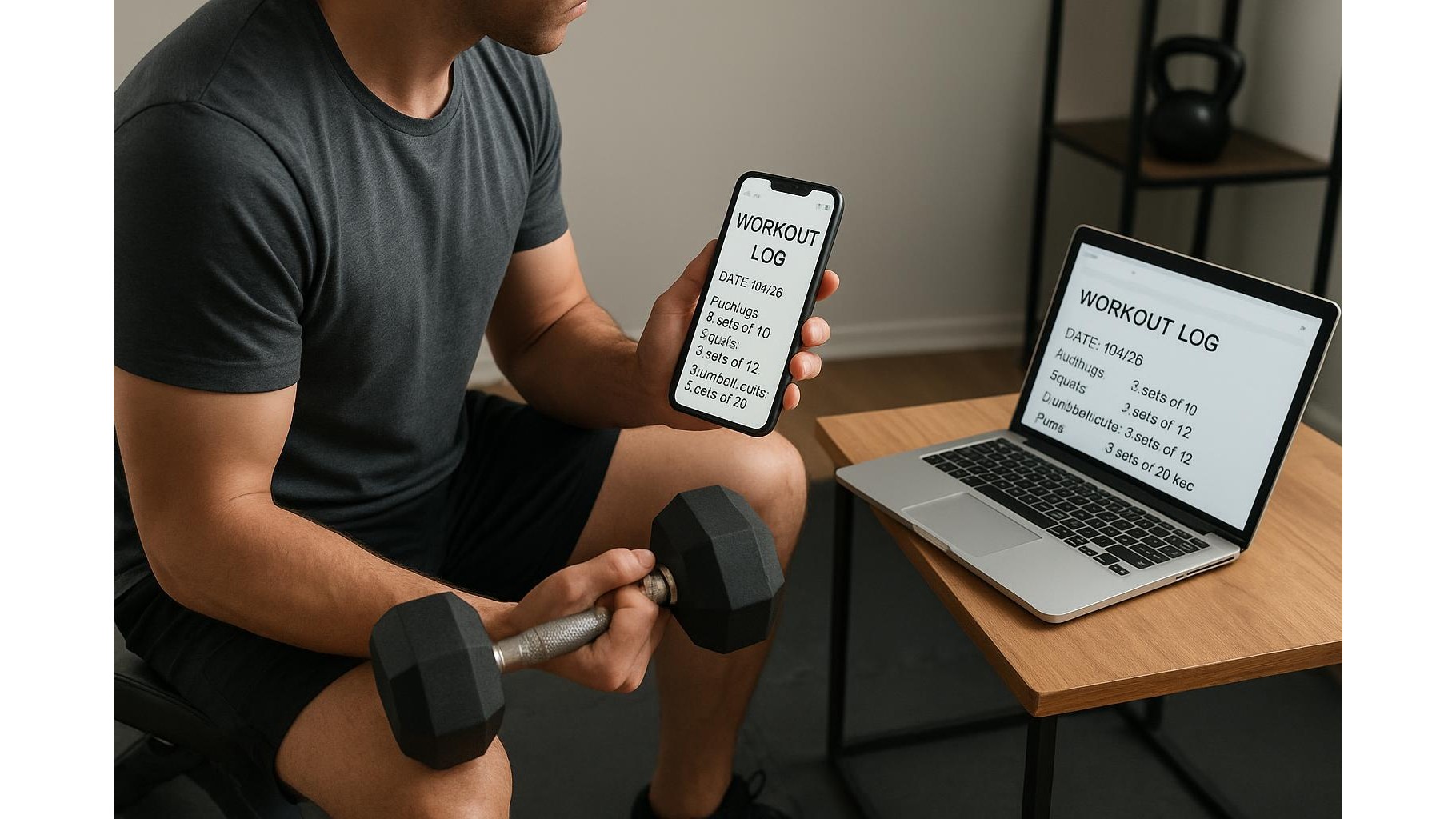 Using note-taking apps as minimalist training logs for your home workouts