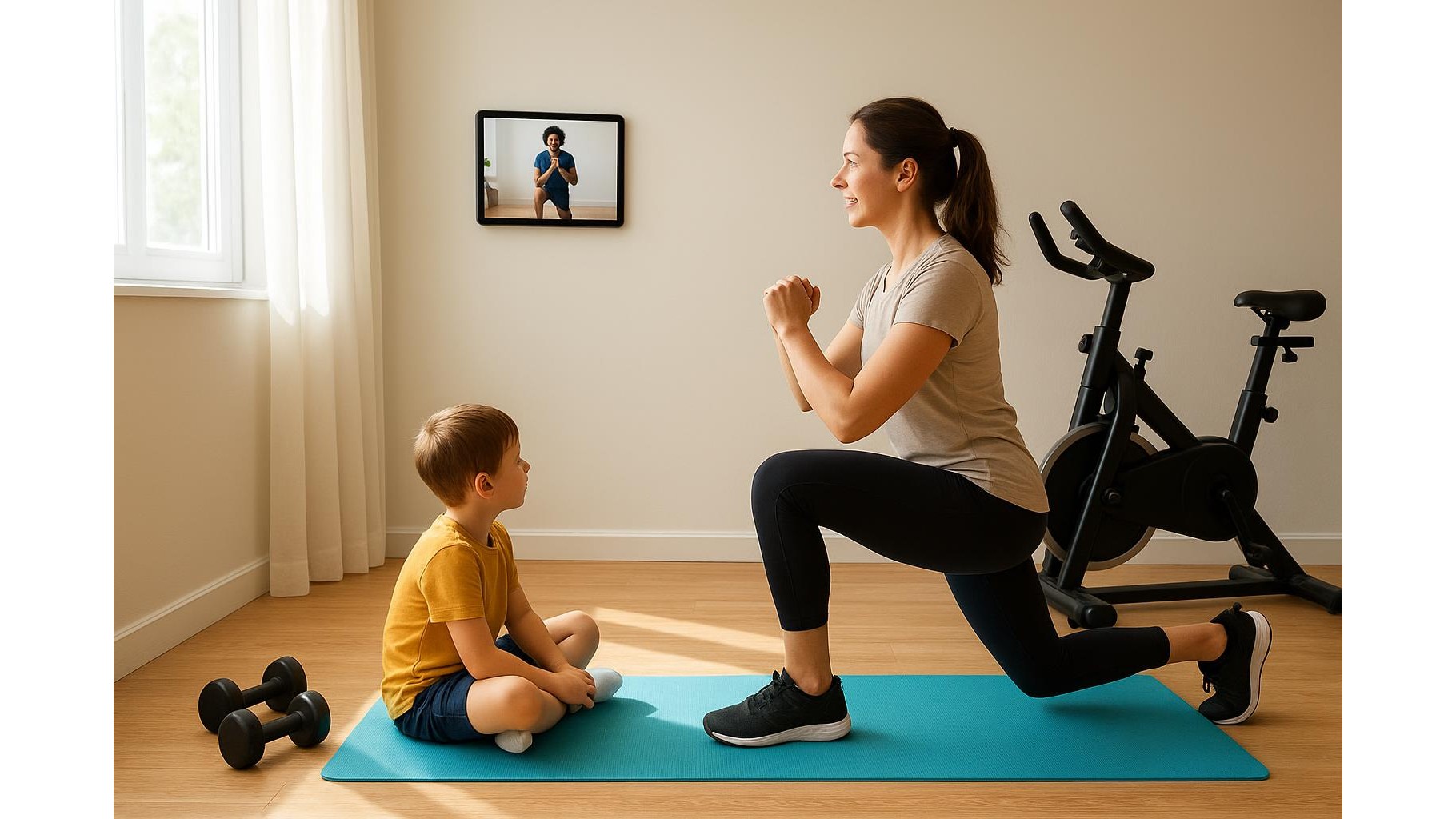 How to turn a shared family tablet into the central hub of your home gym